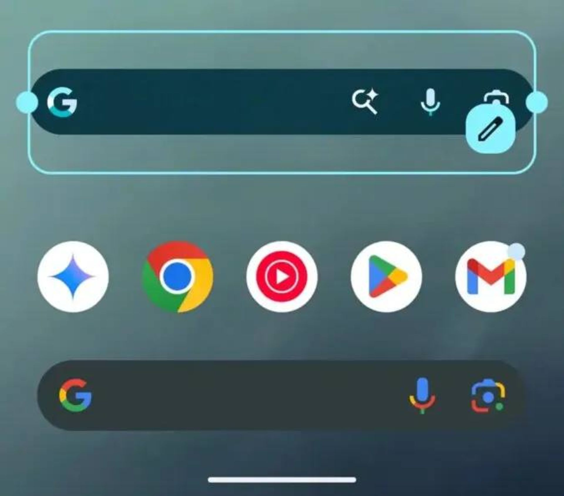 یک ساختار جدید برای Google Shole Bar به Android