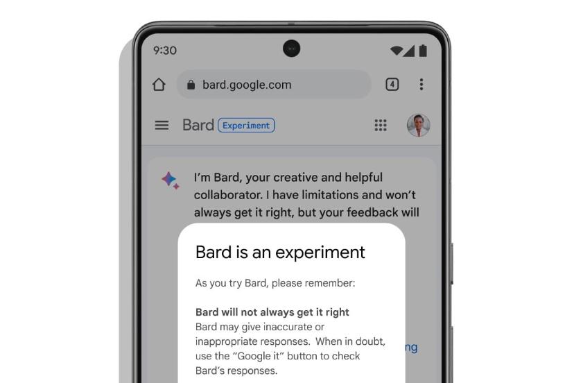 گوگل بارد / Google Bard روی گوشی پیکسل ۷