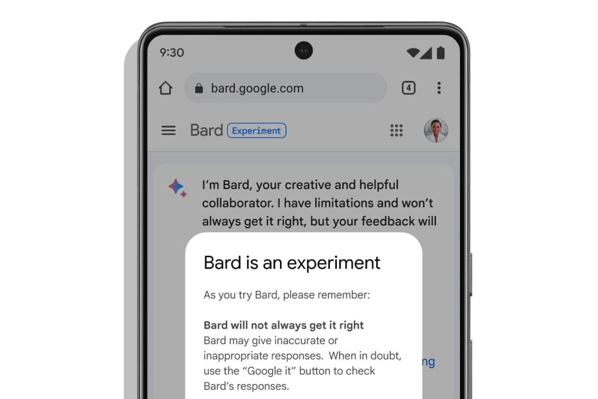 گوگل بارد / Google Bard روی گوشی پیکسل ۷