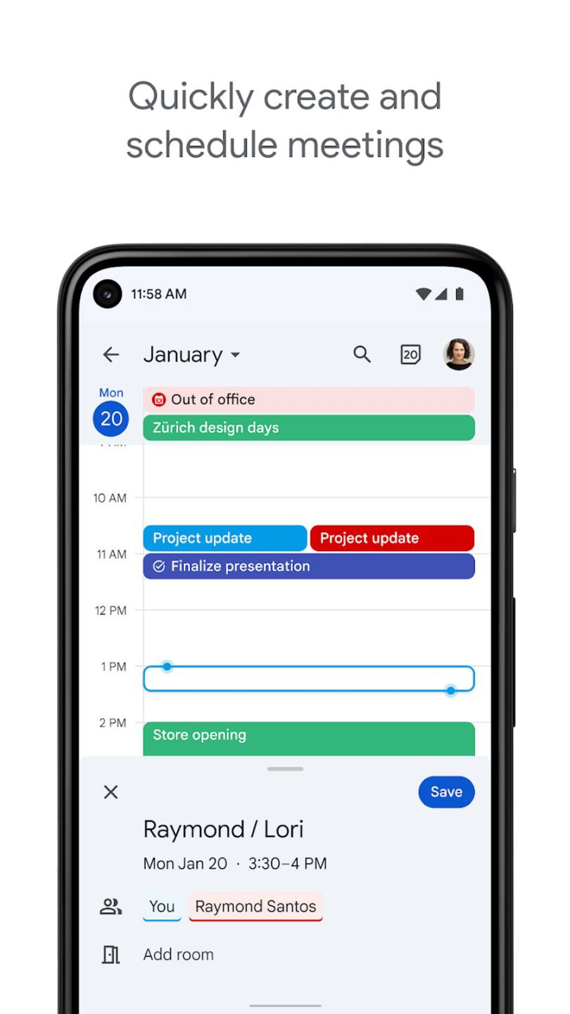 اپلیکیشن گوگل Calendar
