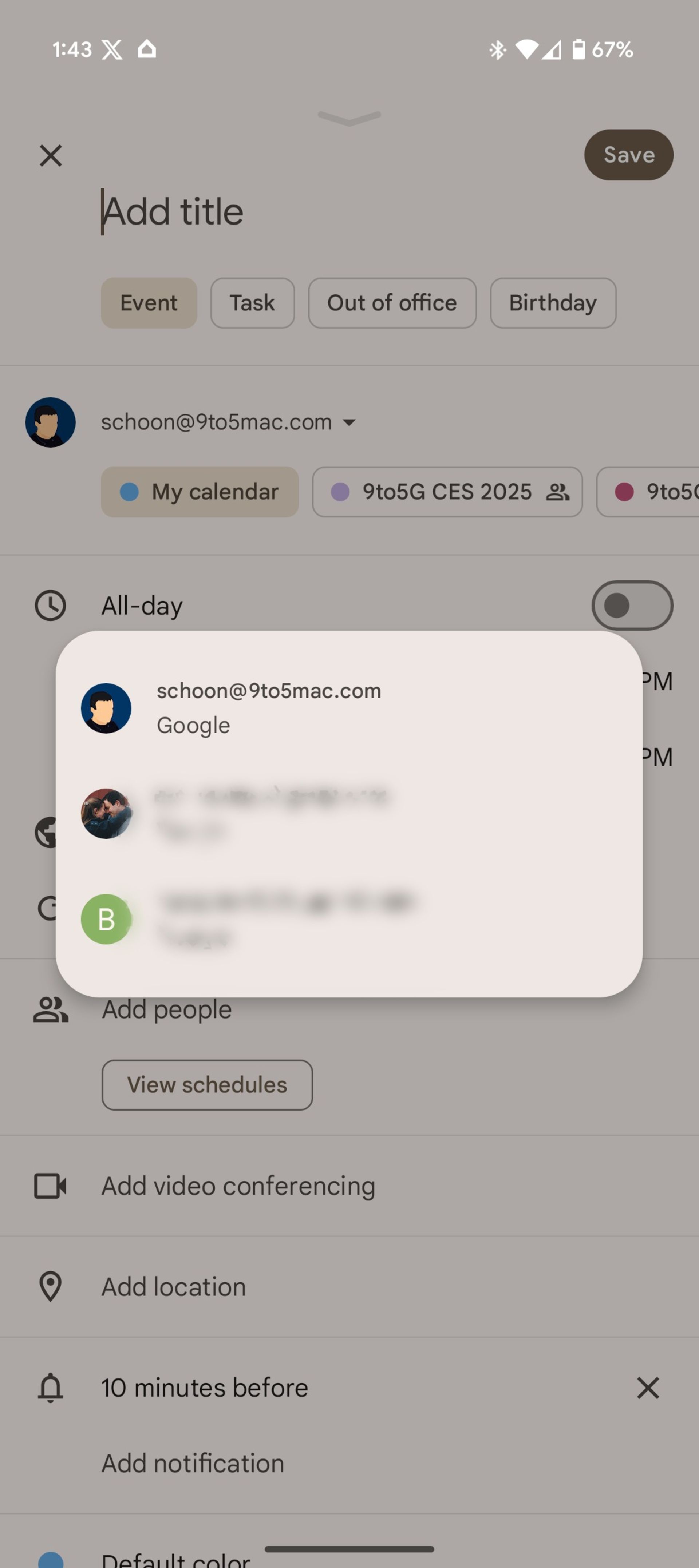 آپدیت جدید Google Calendar