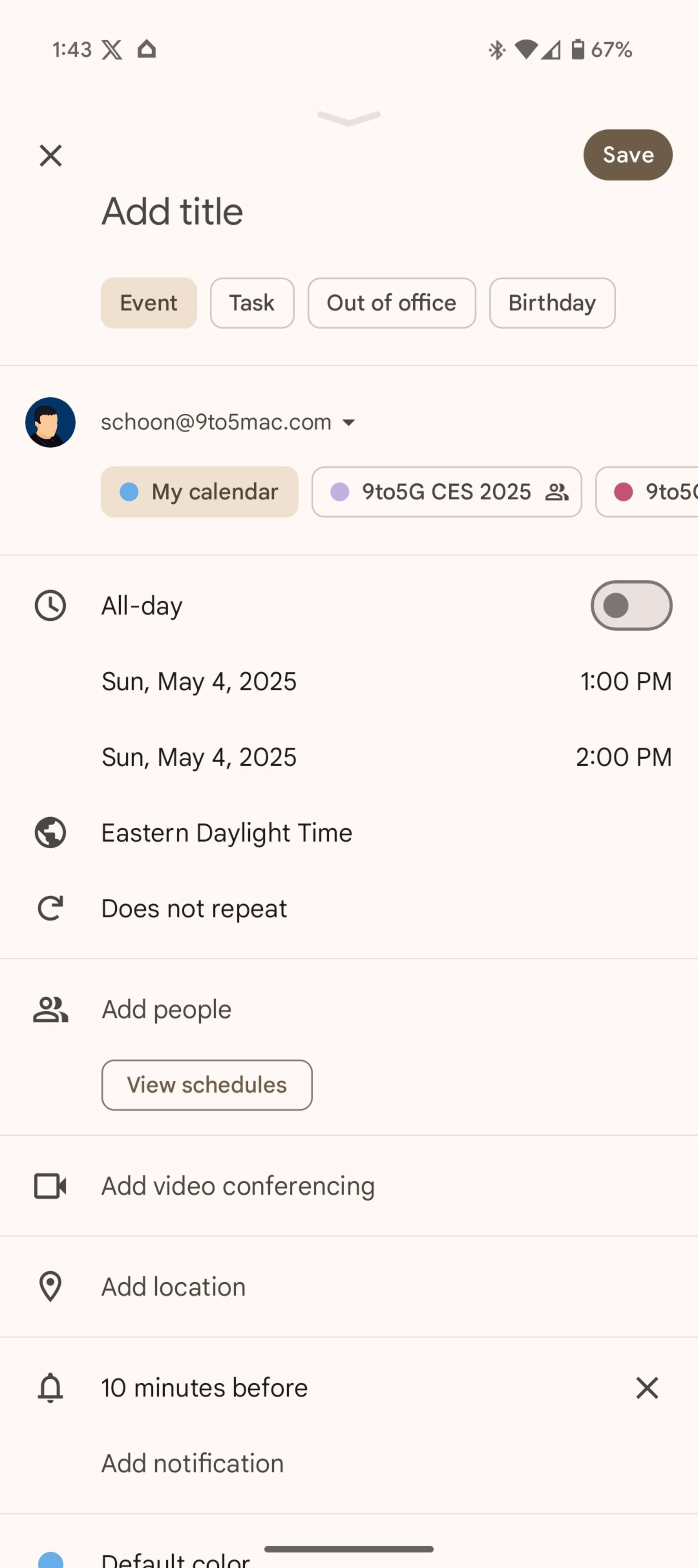 آپدیت جدید Google Calendar