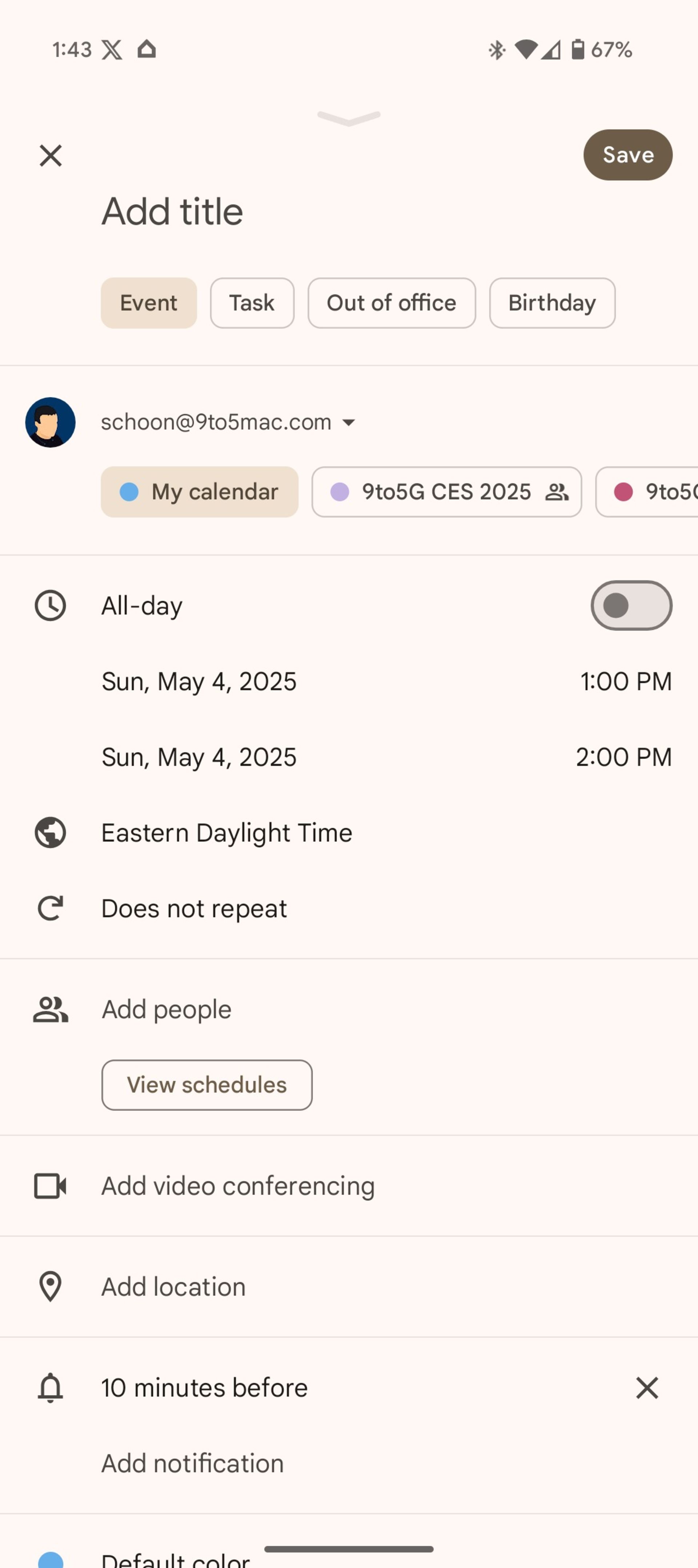 آپدیت جدید Google Calendar