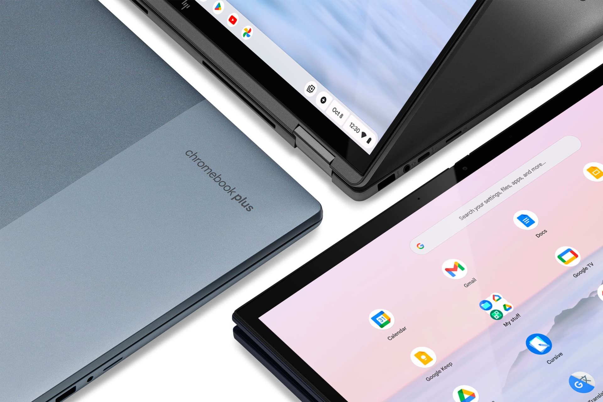 لوگو کروم بوک پلاس / Chromebook Plus روی لپ تاپ