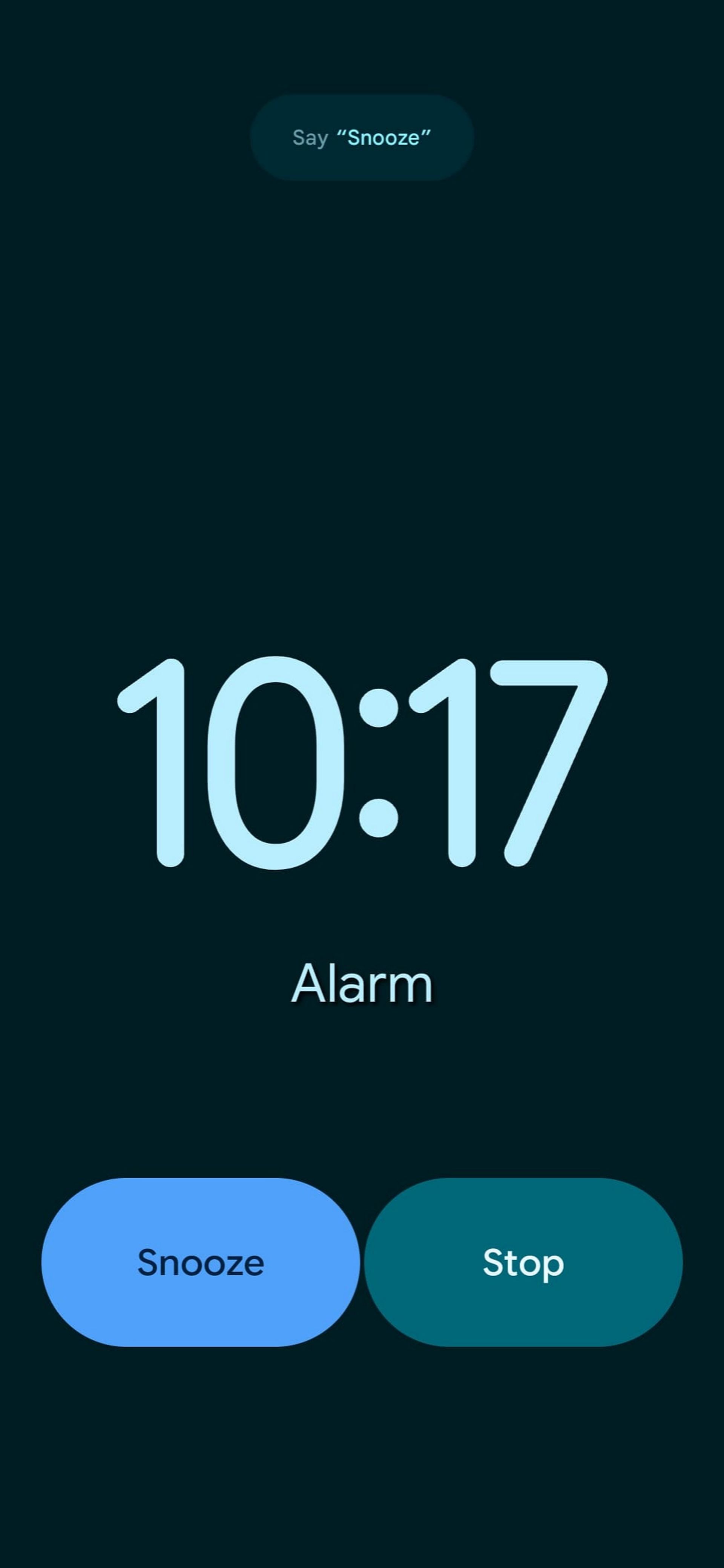 بخش آلارم اپلیکیشن Google Clock