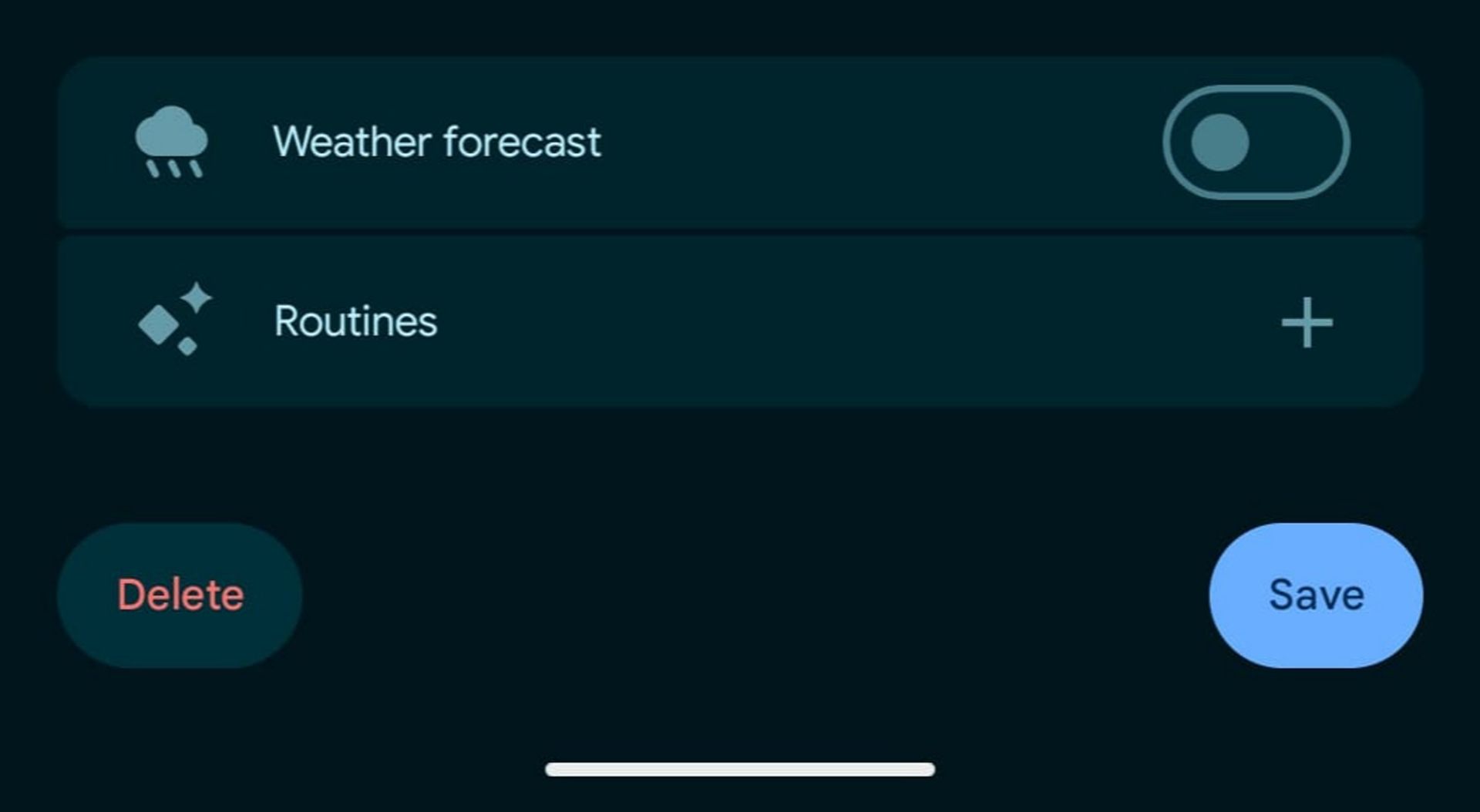 تنظیمات اپلیکیشن Google Clock