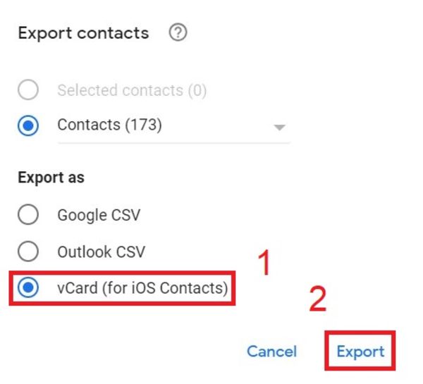 google-contact-export