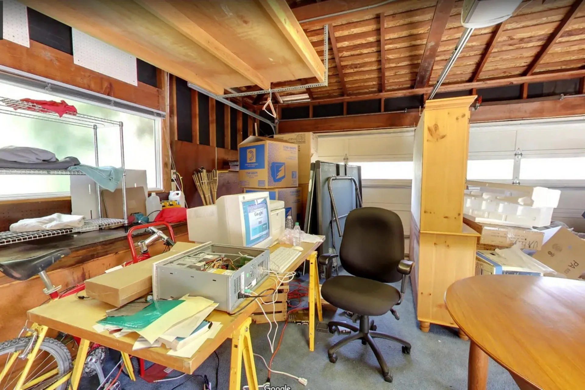 Google's first office in Susan Wojitsky's garage