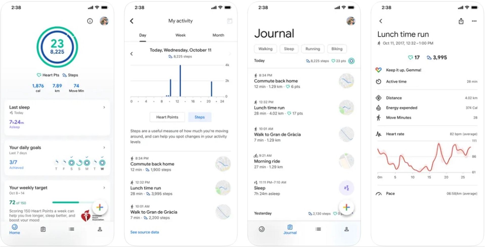 برنامه Google Fit