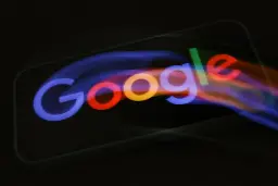 لوگو گوگل / Google در پس زمینه سیاه