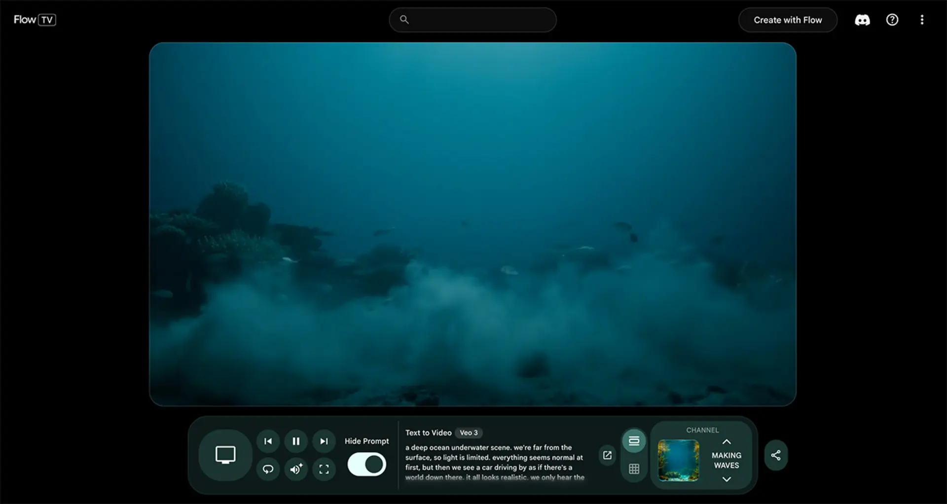 Flow TV در گوگل فلو