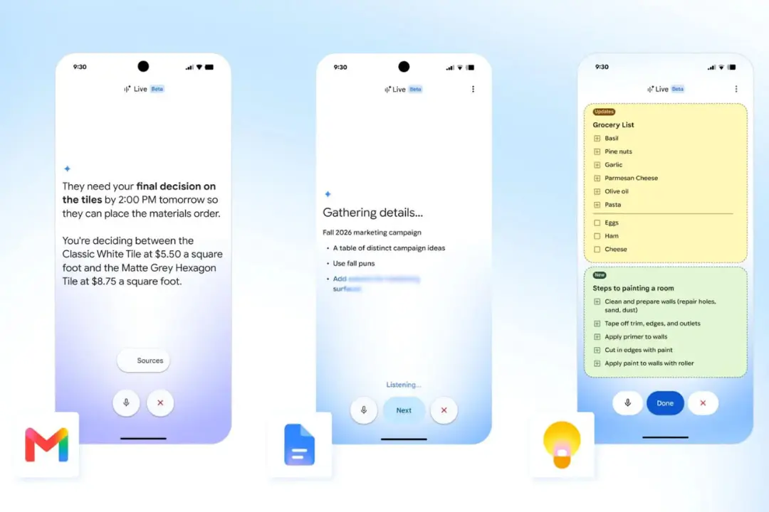 رابط کاربری جیمیل (Gmail) با قابلیت‌های جدید هوش مصنوعی گوگل