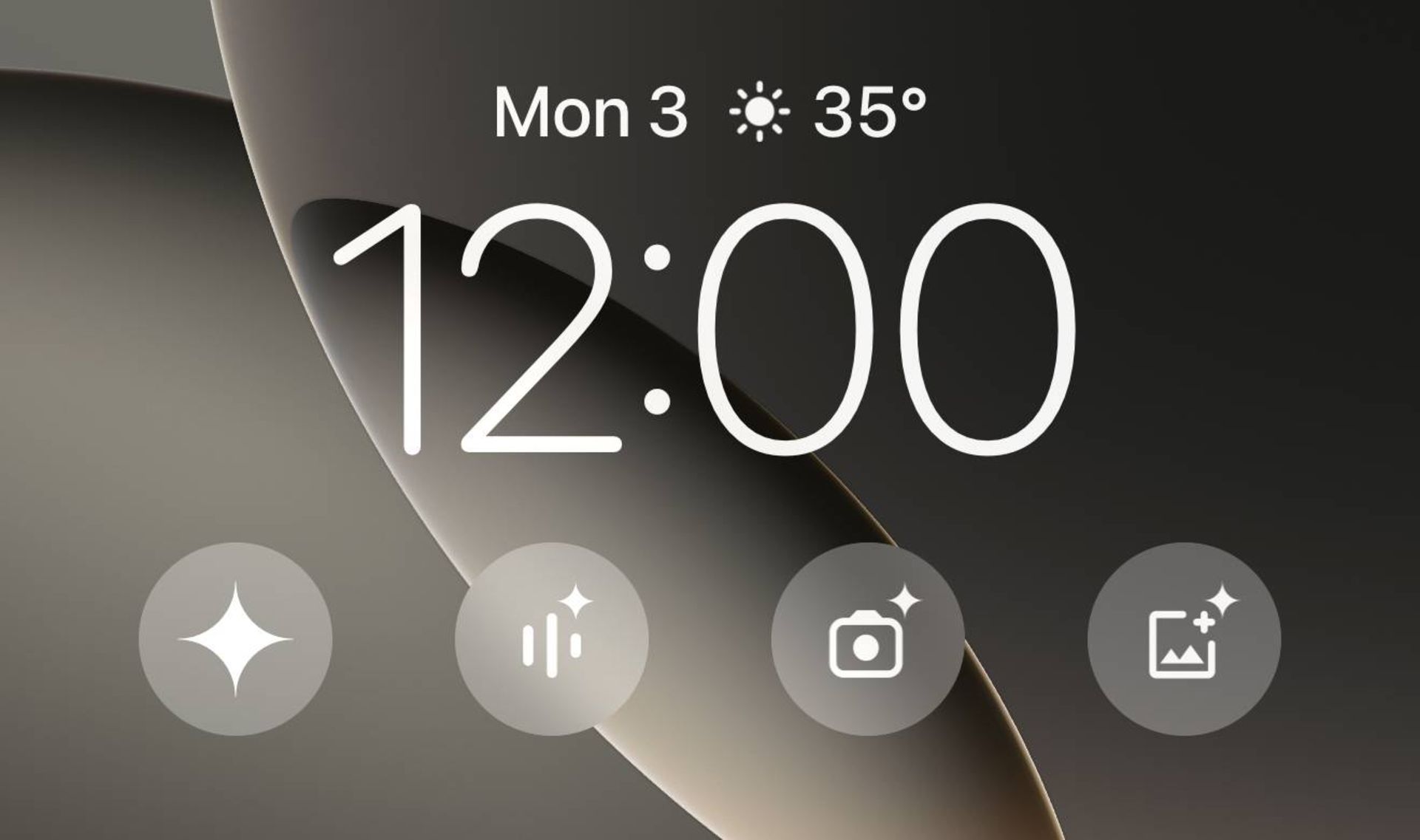 گوگل جمینای روی صفحه قفل ios