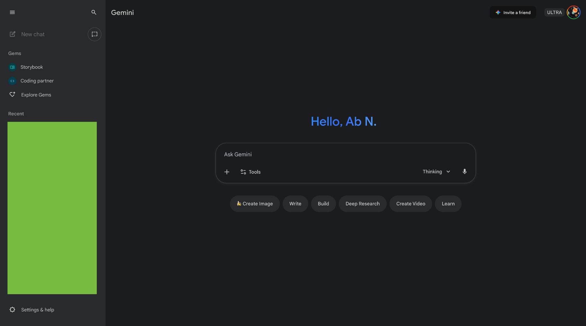 طراحی قدیمی نسخه‌ی وب جمنای
