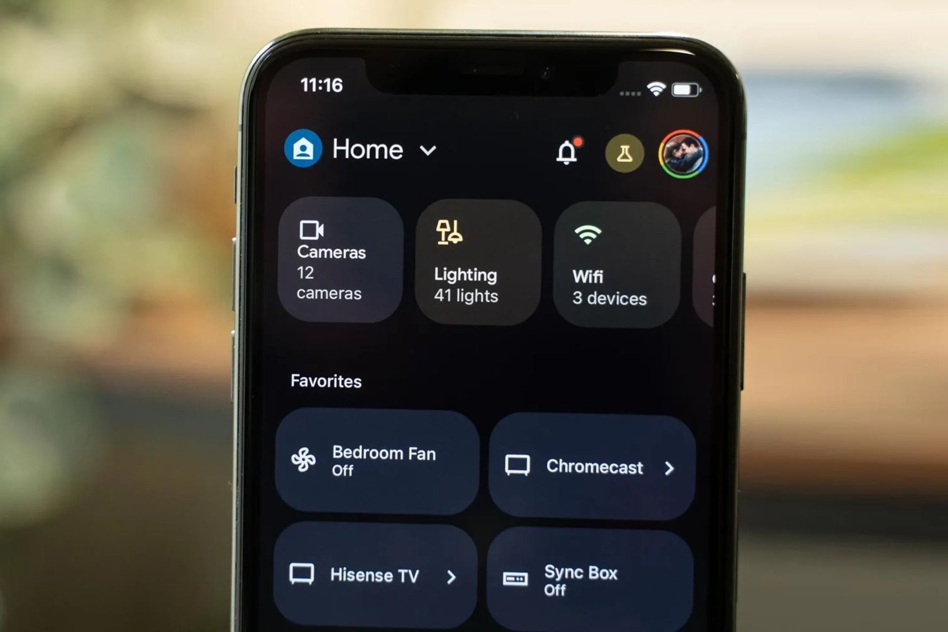 اپلیکیشن Google Home روی آیفون