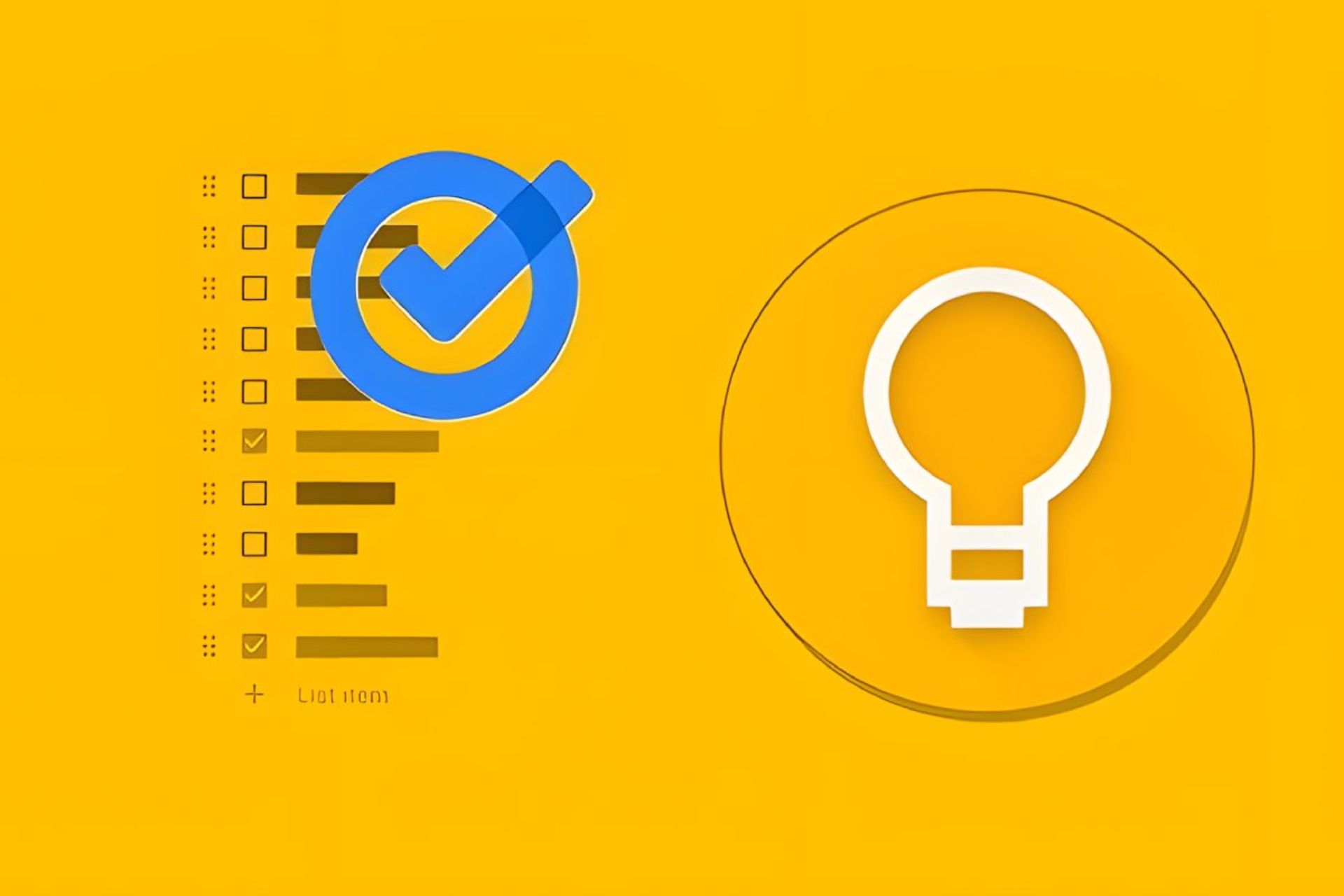 اپلیکیشن های گوگل Keep و گوگل Tasks