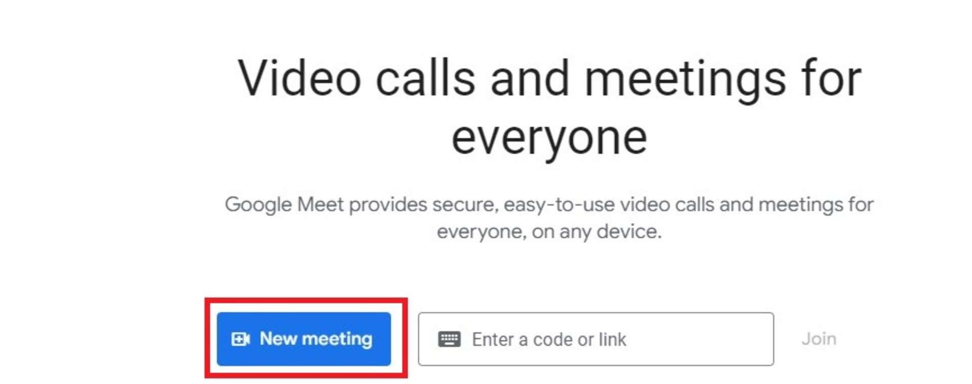 وارد شدن به جلسه گوگل میت