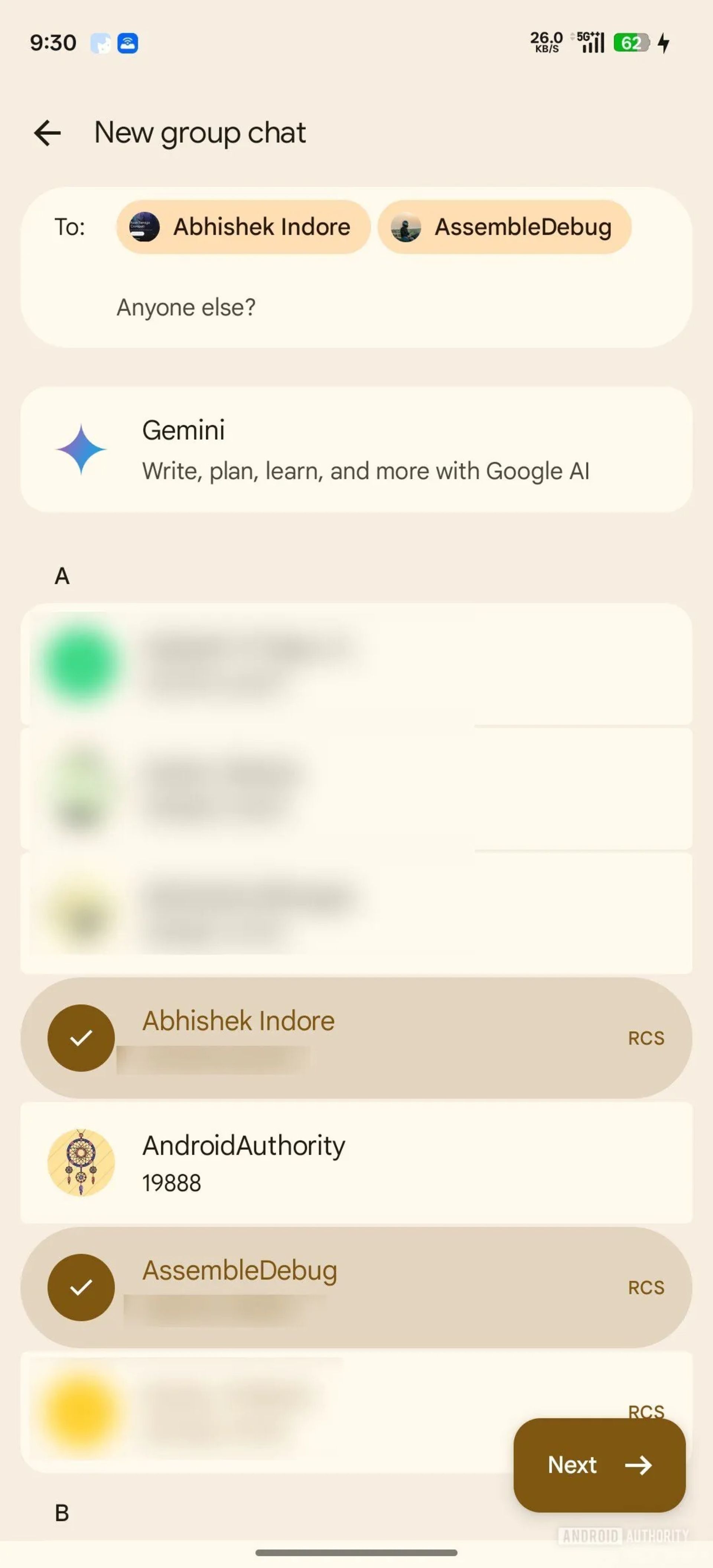 ساخت چت جدید در محیط پیام‌رسان پیش‌فرض اندروید