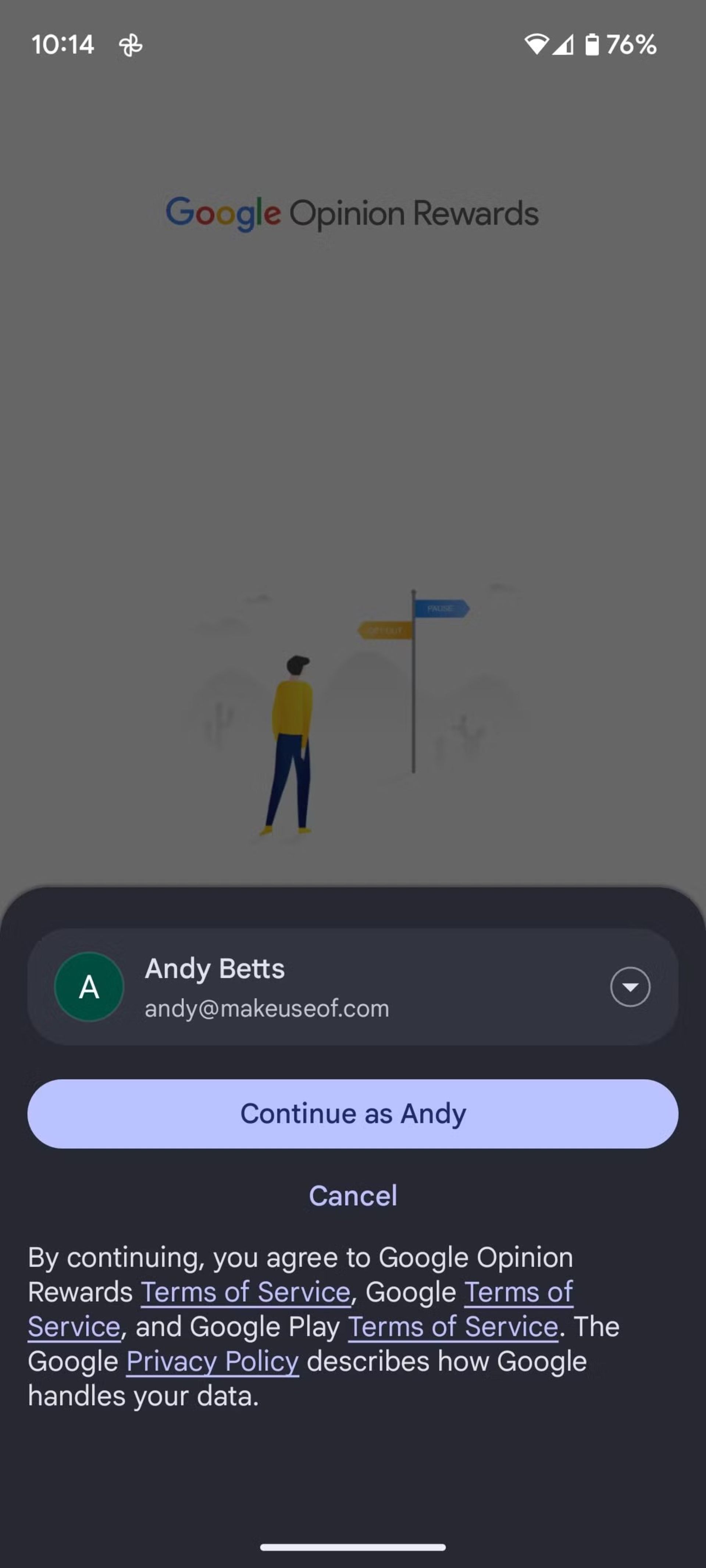 اپلیکیشن Google Opinion Reward