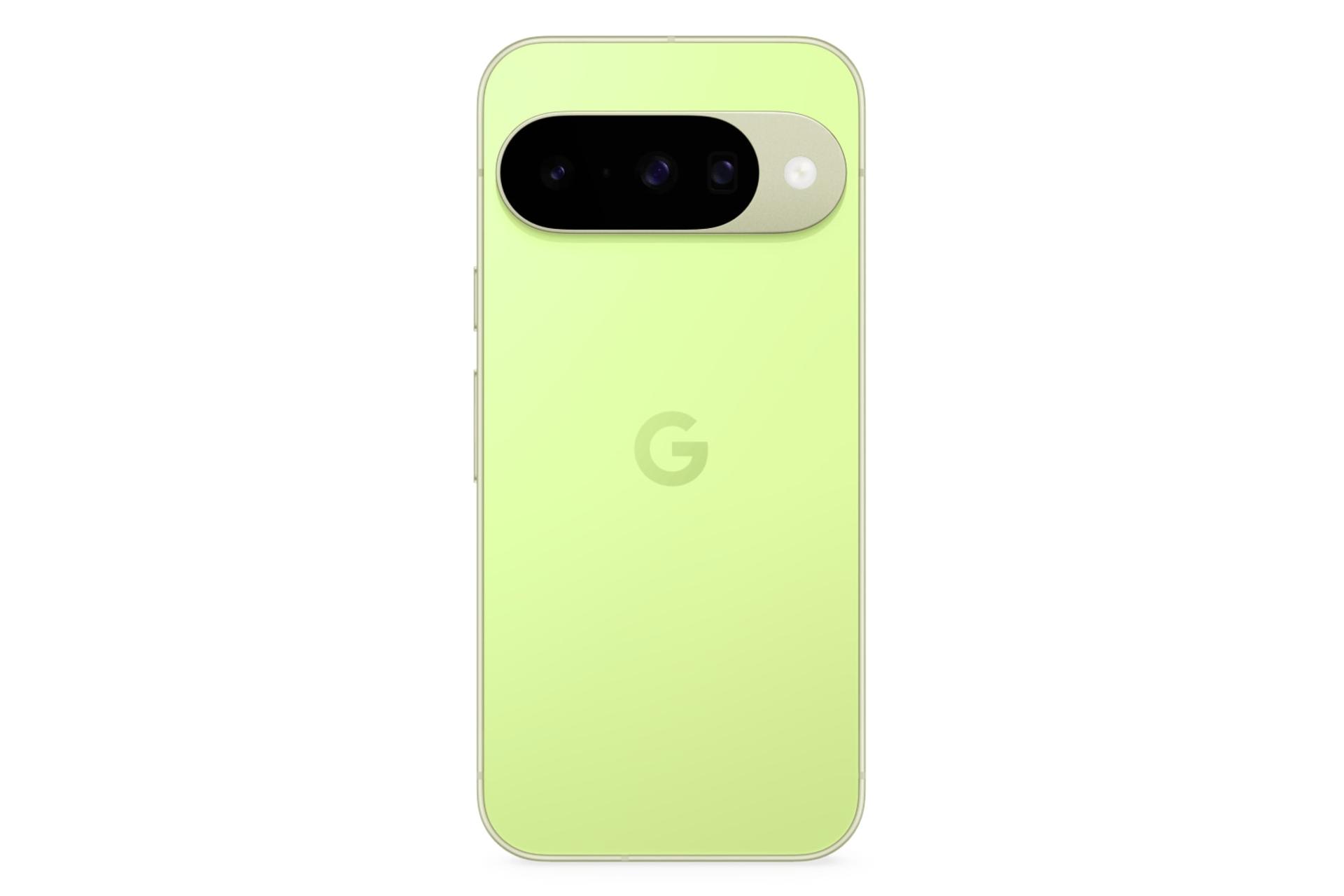 پنل پشت و چینش دوربین گوشی موبایل پیکسل 10 گوگل زرد / Google Pixel 10