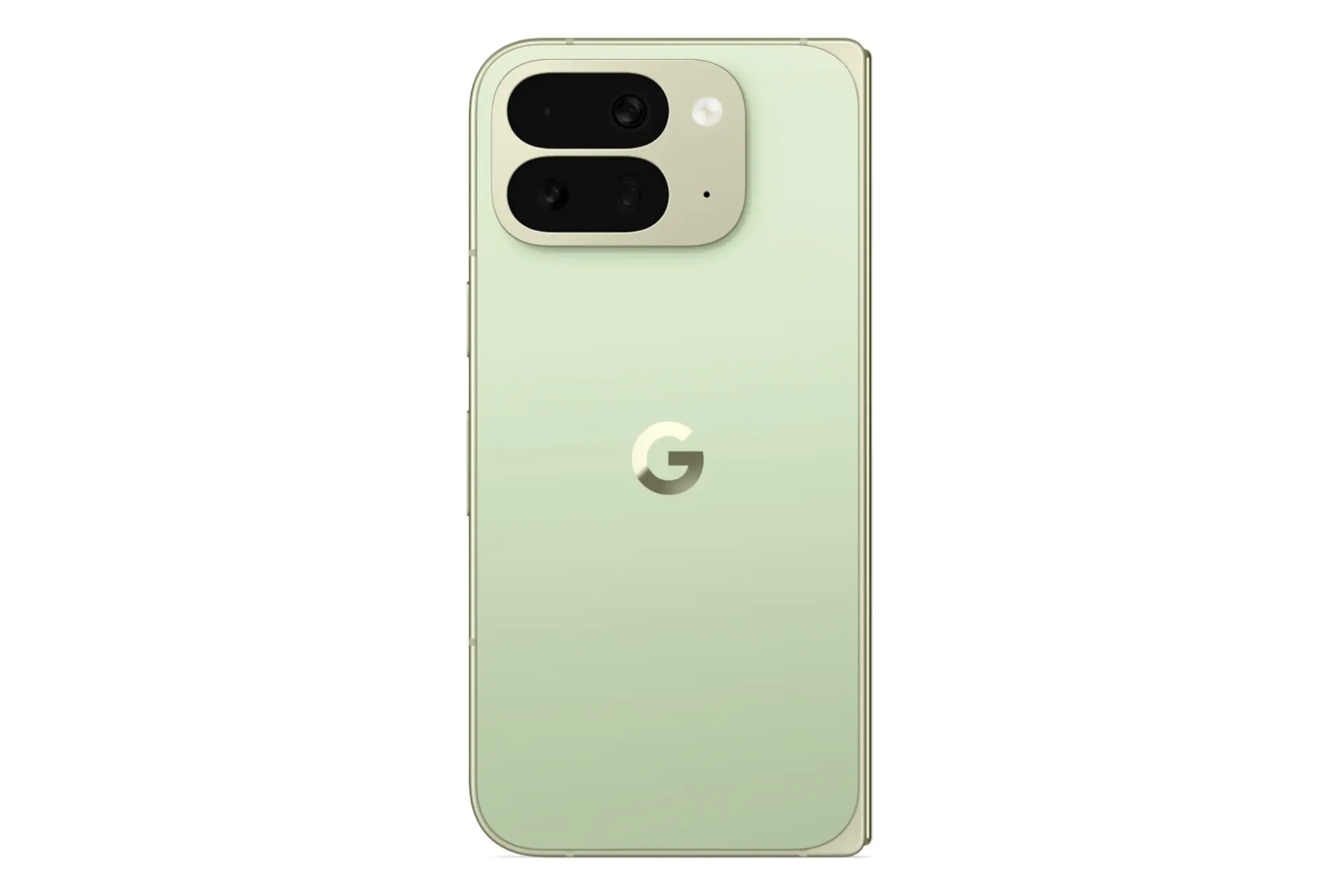 چینش دوربین گوشی موبایل پیکسل 10 پرو فولد گوگل سبز روشن / Google Pixel 10 Pro Fold