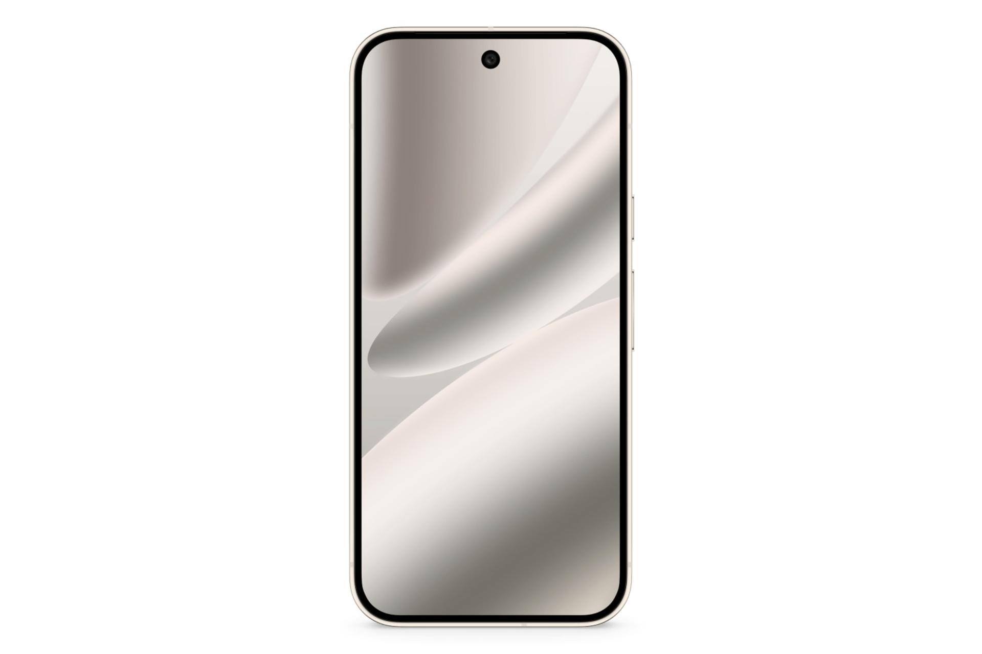 پنل جلو و صفحه نمایش گوشی موبایل پیکسل 10 پرو گوگل کرم رنگ / Google Pixel 10 Pro