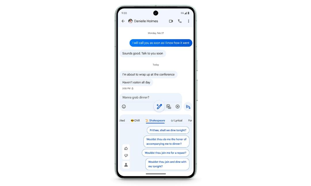 قابلیت نوشتن خودکار متن در آپدیت جدید پیکسل ۸