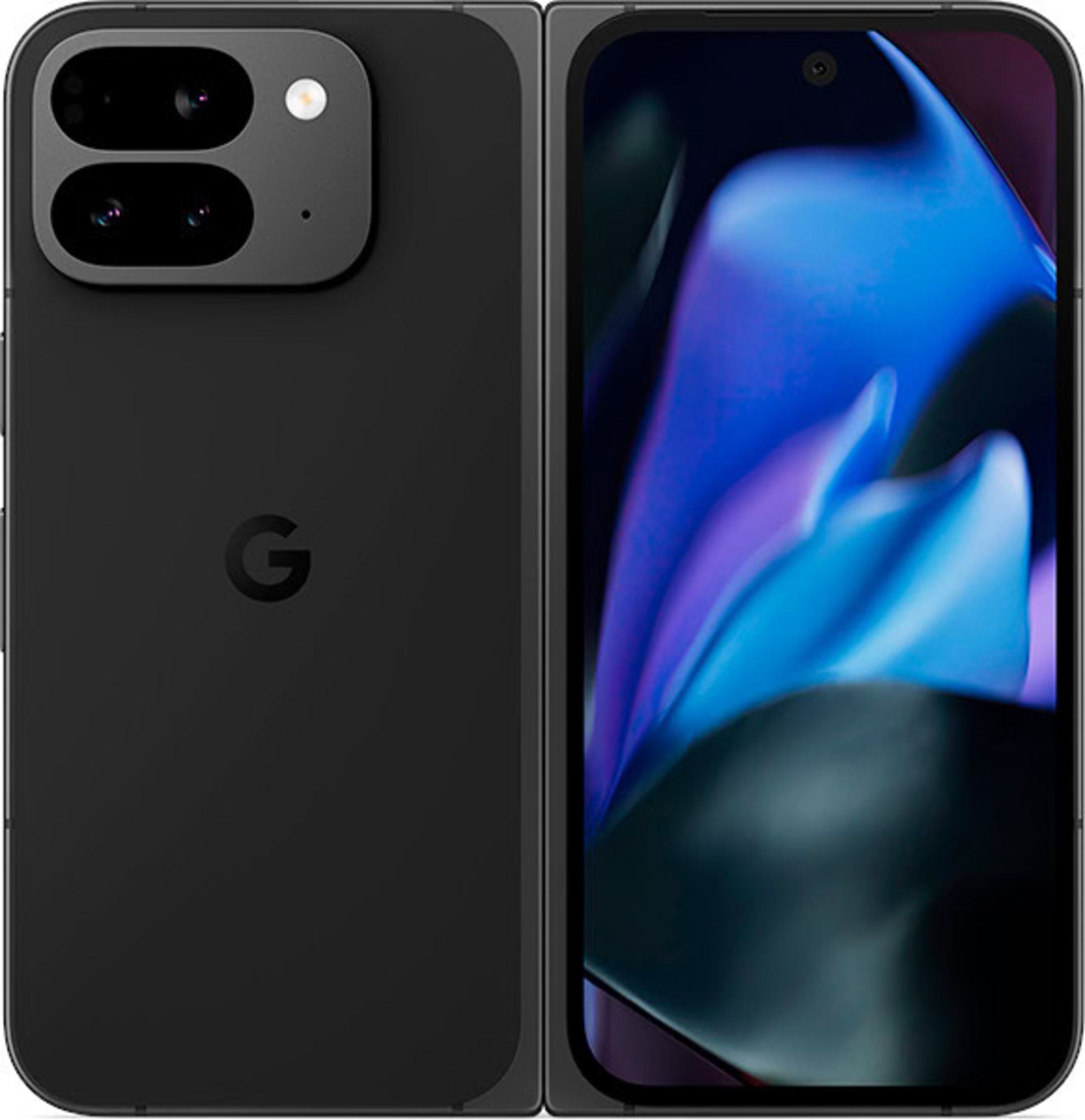 نمای پنل پشتی گوشی گوگل مدل پیکسل ۹ پرو فولد در رنگ تیره
