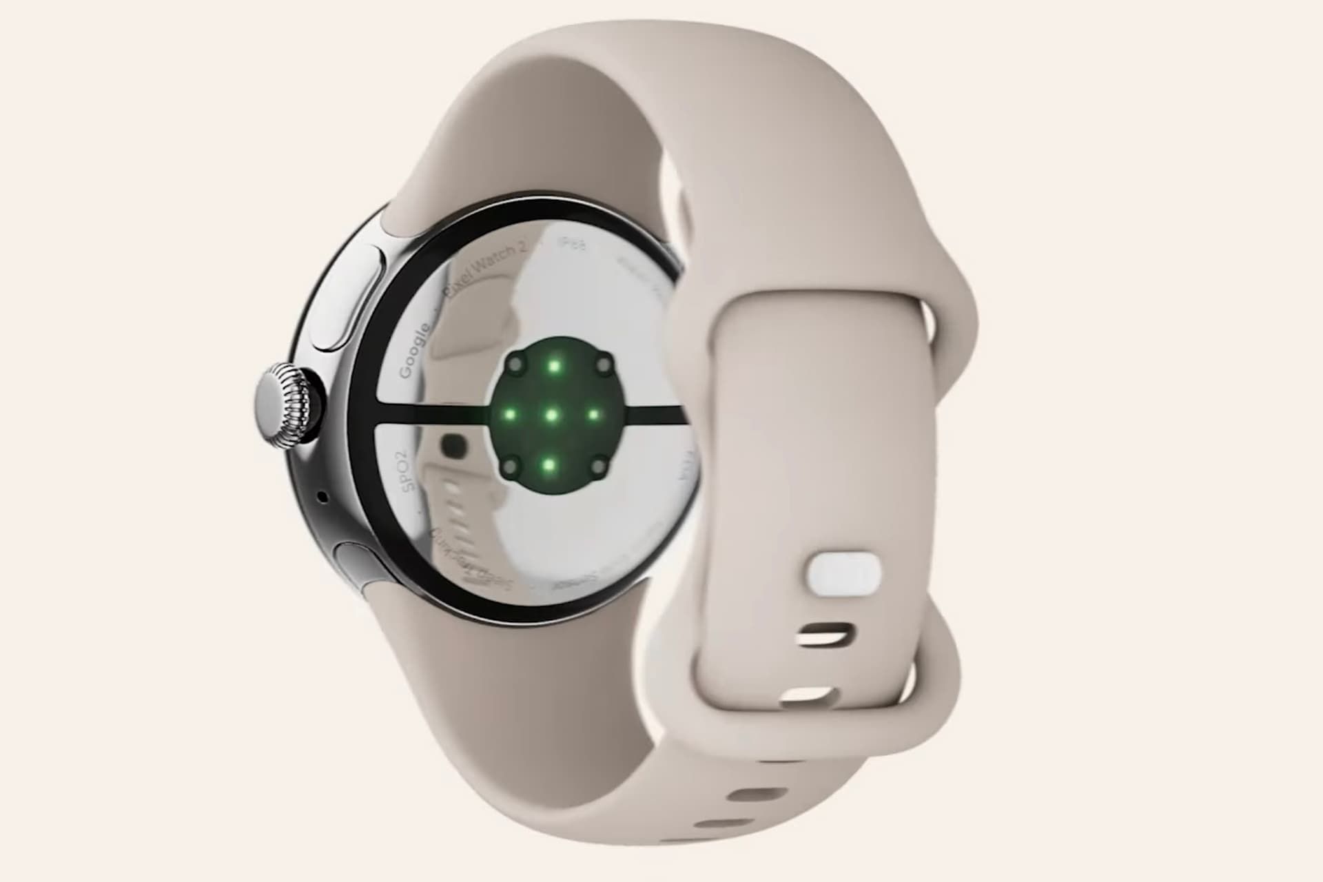 رندر رسمی پیکسل واچ ۲ گوگل