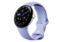 ساعت هوشمند پیکسل واچ 4 گوگل نسخه 41 میلی‌متری نقره ای با بند بنفش / Google Pixel Watch 4 41mm