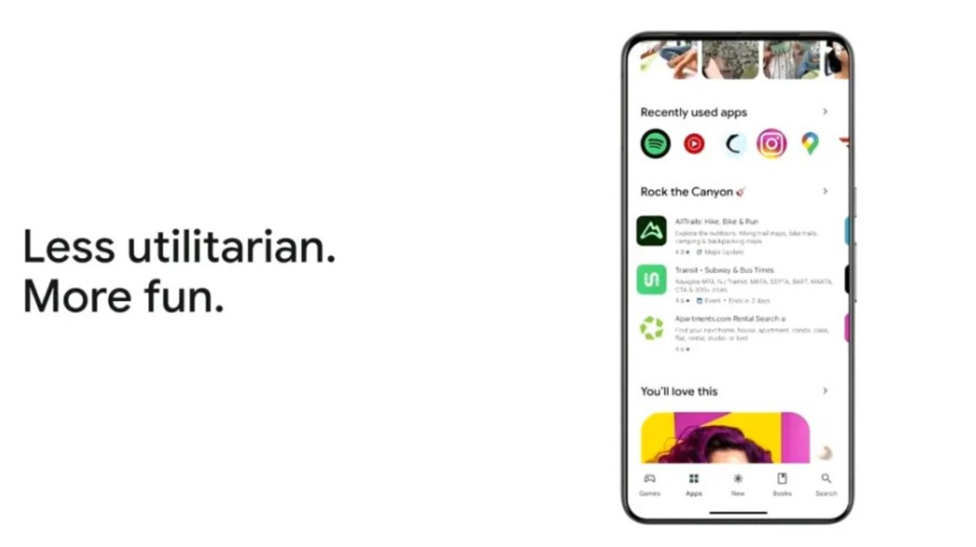 تغییرات طراحی پلی استور گوگل