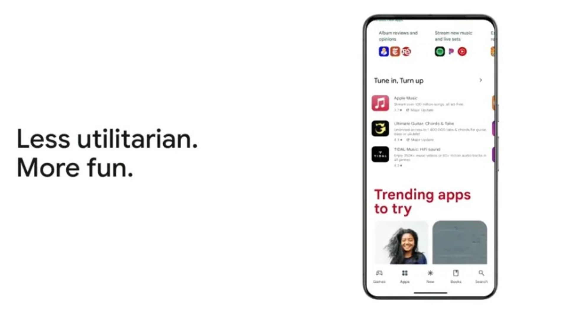 تغییرات طراحی پلی استور گوگل