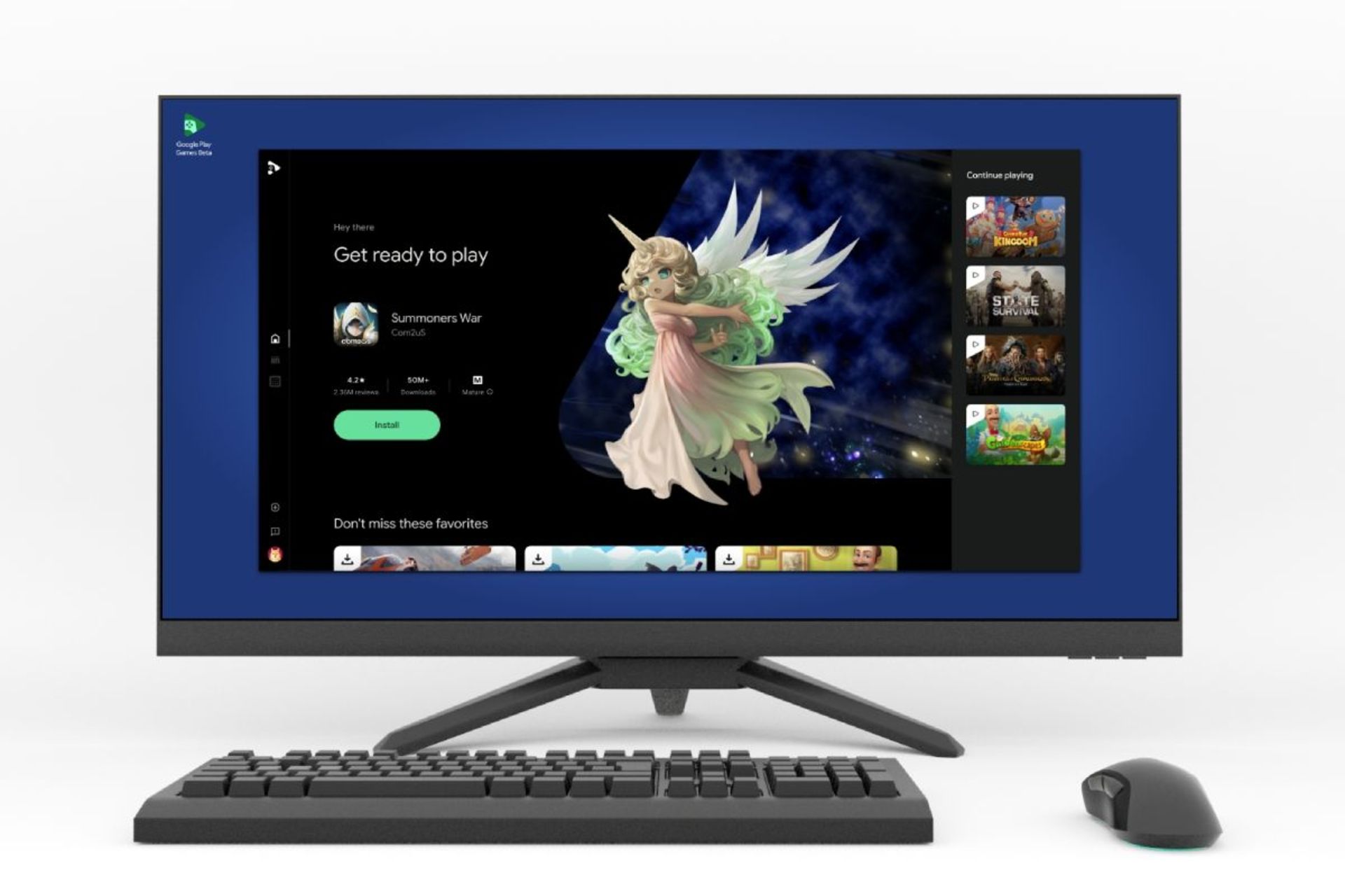 نسخه ویندوز Google Play Games