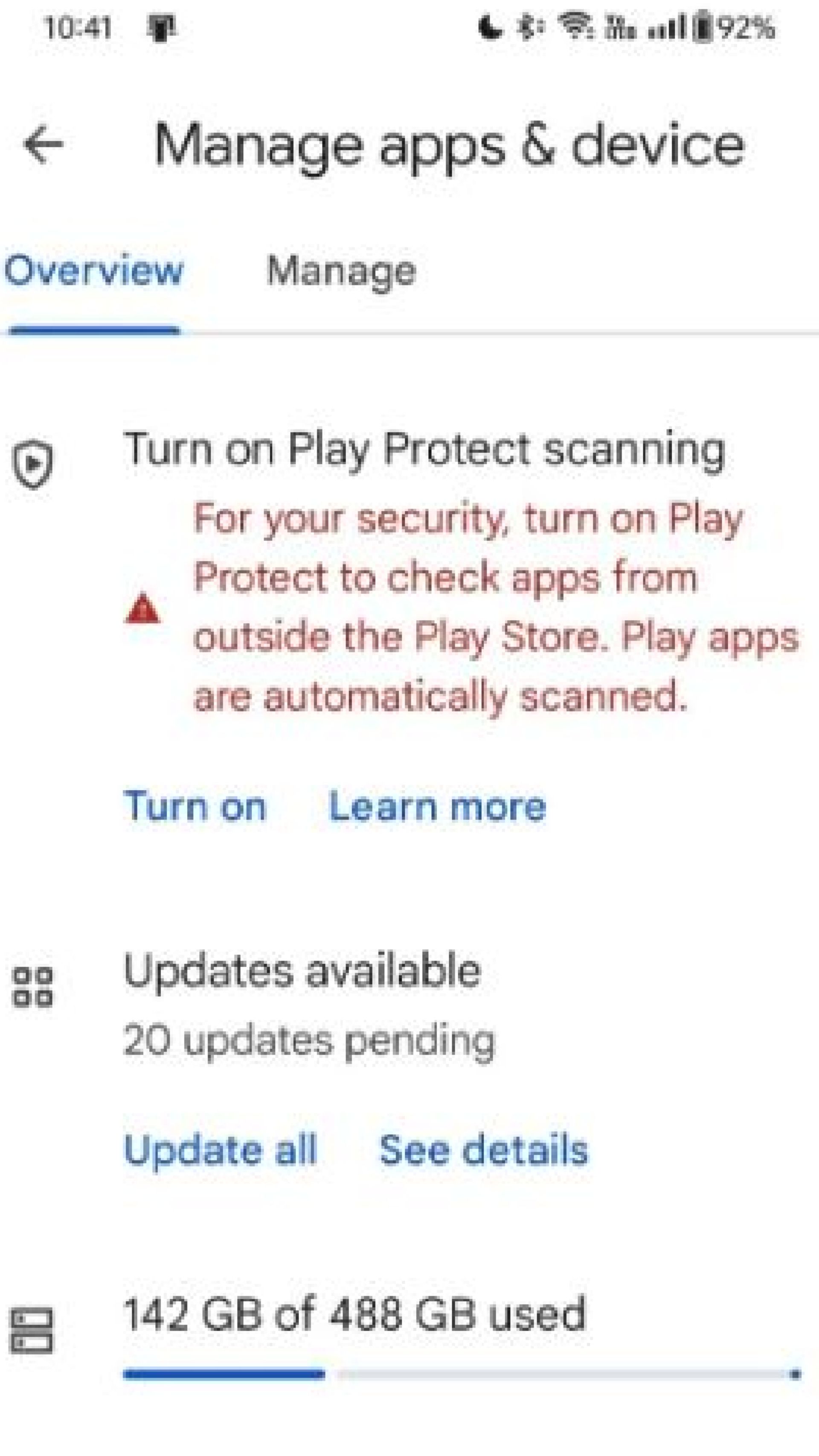 فعالسازی سرویس Play Protect در گوگل‌پلی 