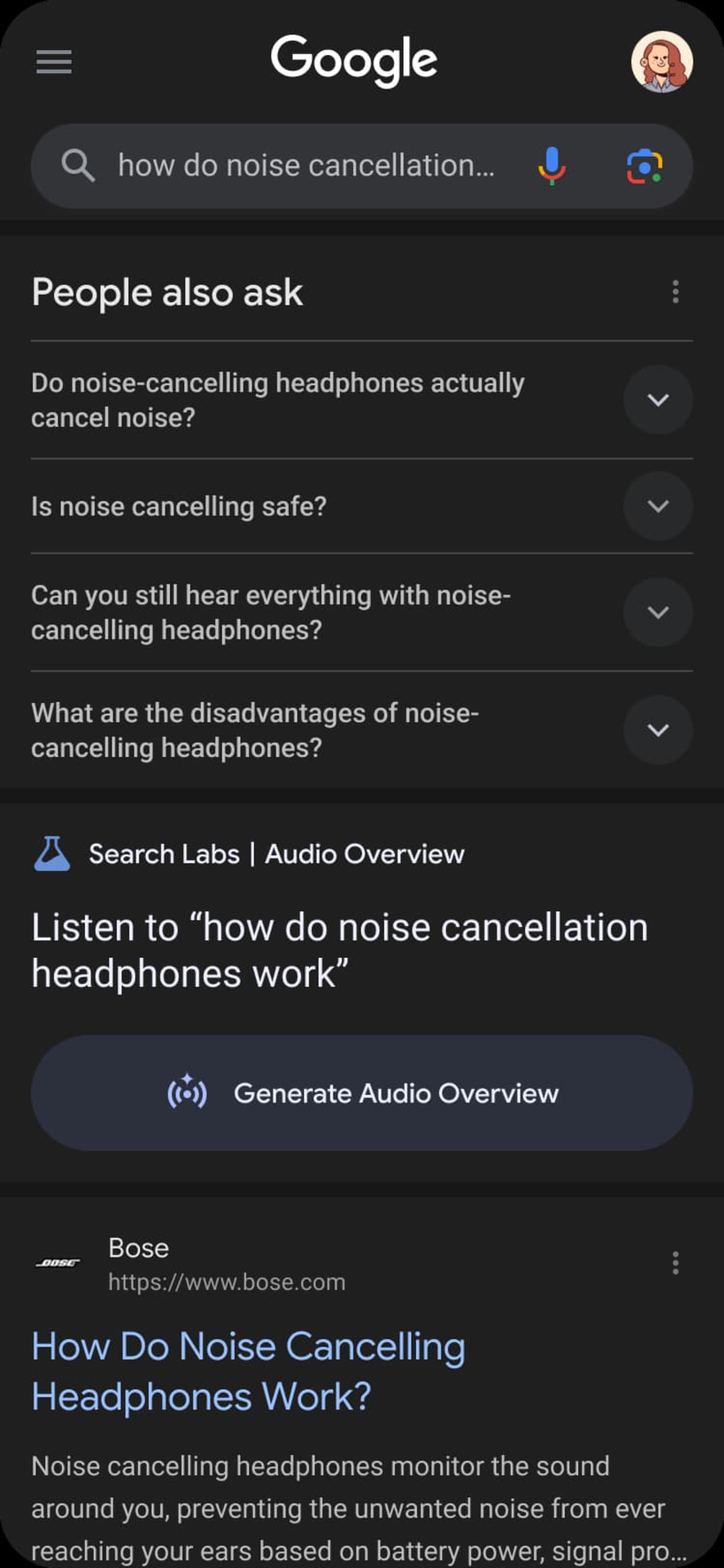قابلیت Audio Overviews گوگل