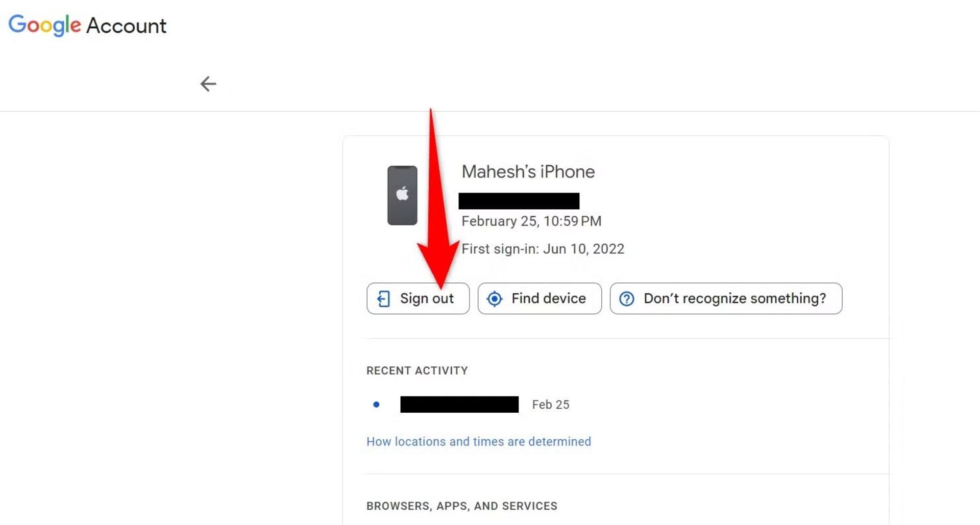 خروج از اکانت گوگل در دستگاه های قدیمی