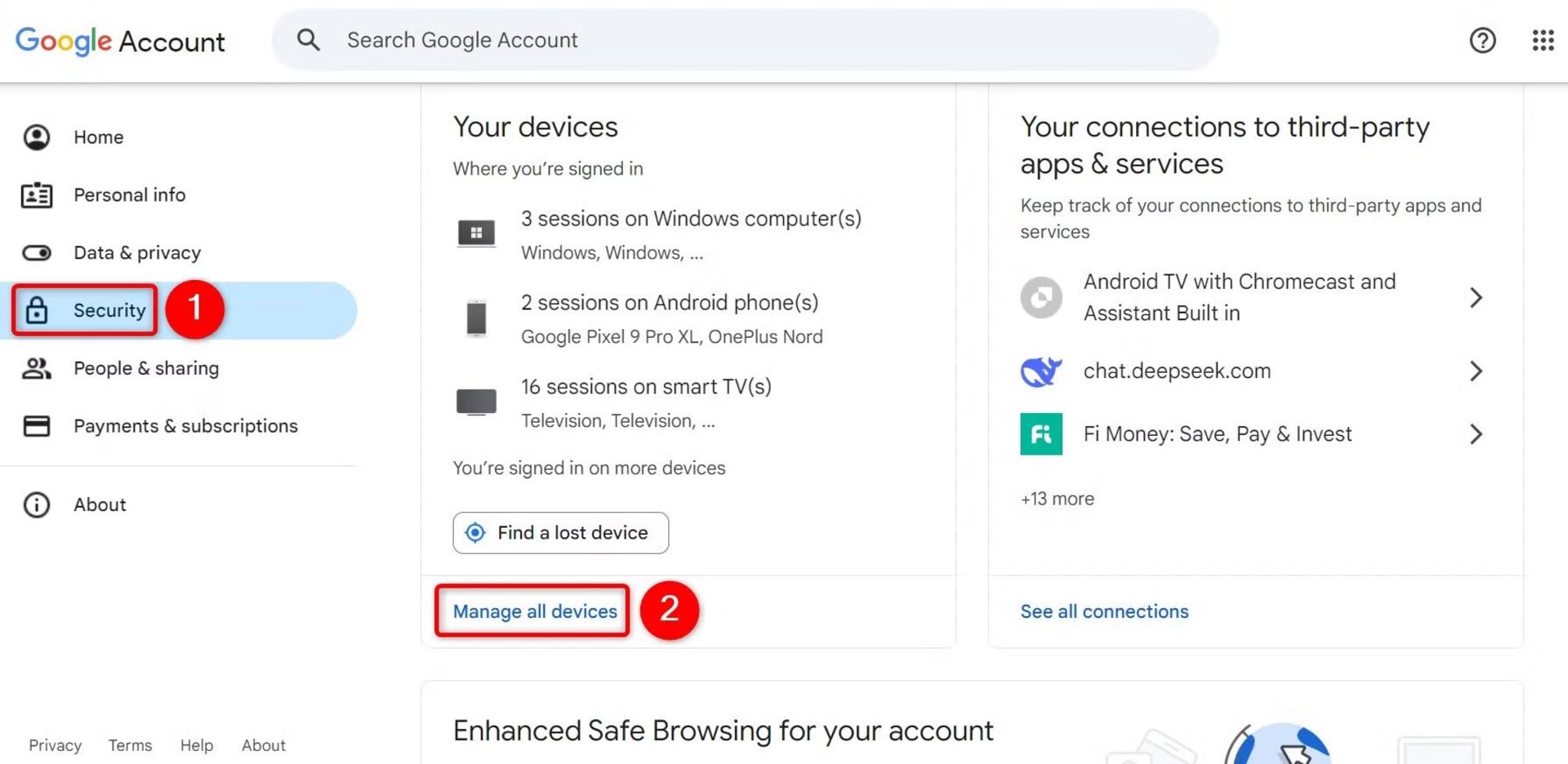 خروج از اکانت گوگل در دستگاه های قدیمی
