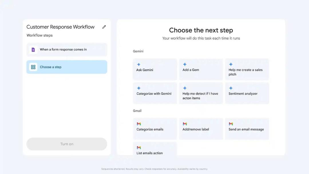 هوش مصنوعی گوگل Workspace Flows