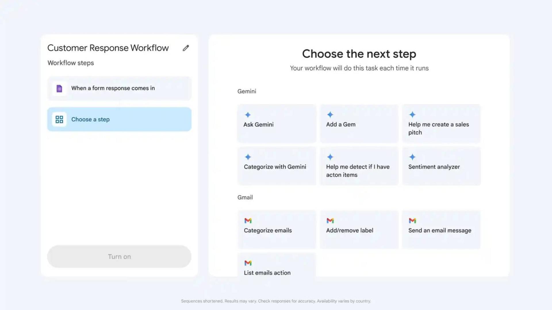 هوش مصنوعی گوگل Workspace Flows