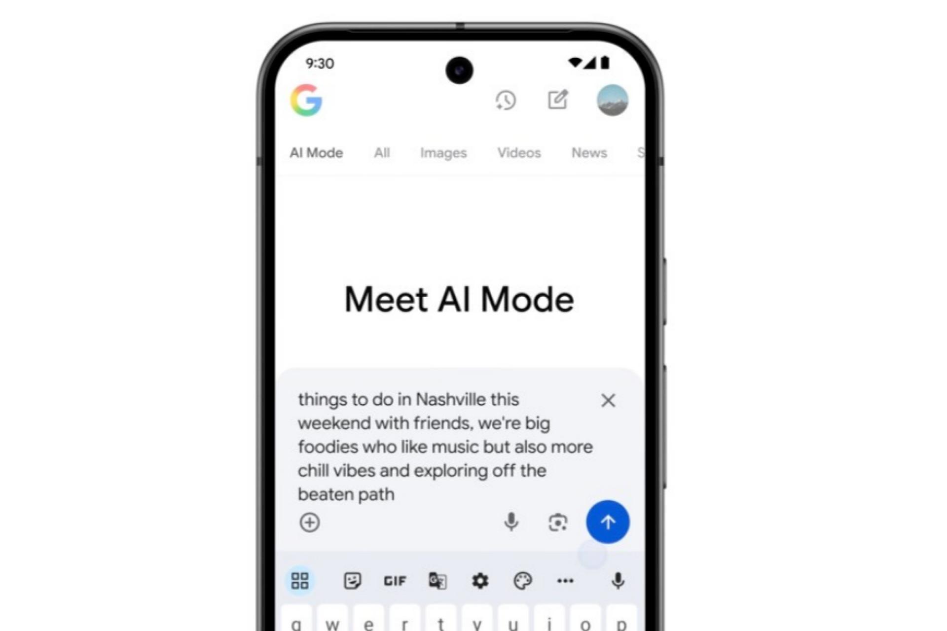 قابلیت AI Mode گوگل