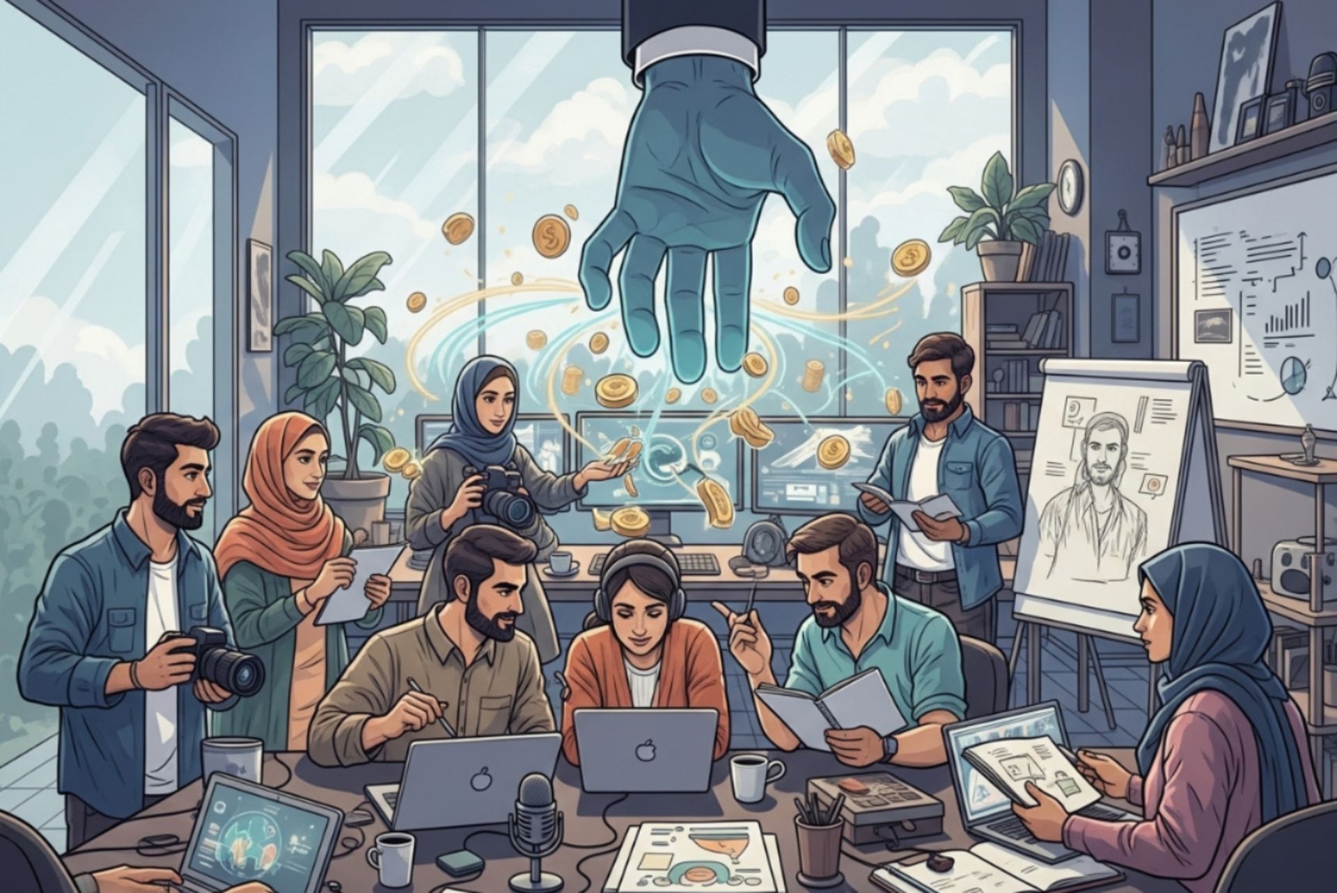 تصدیگری دولتی بر صنعت تولید محتوای دیجیتال