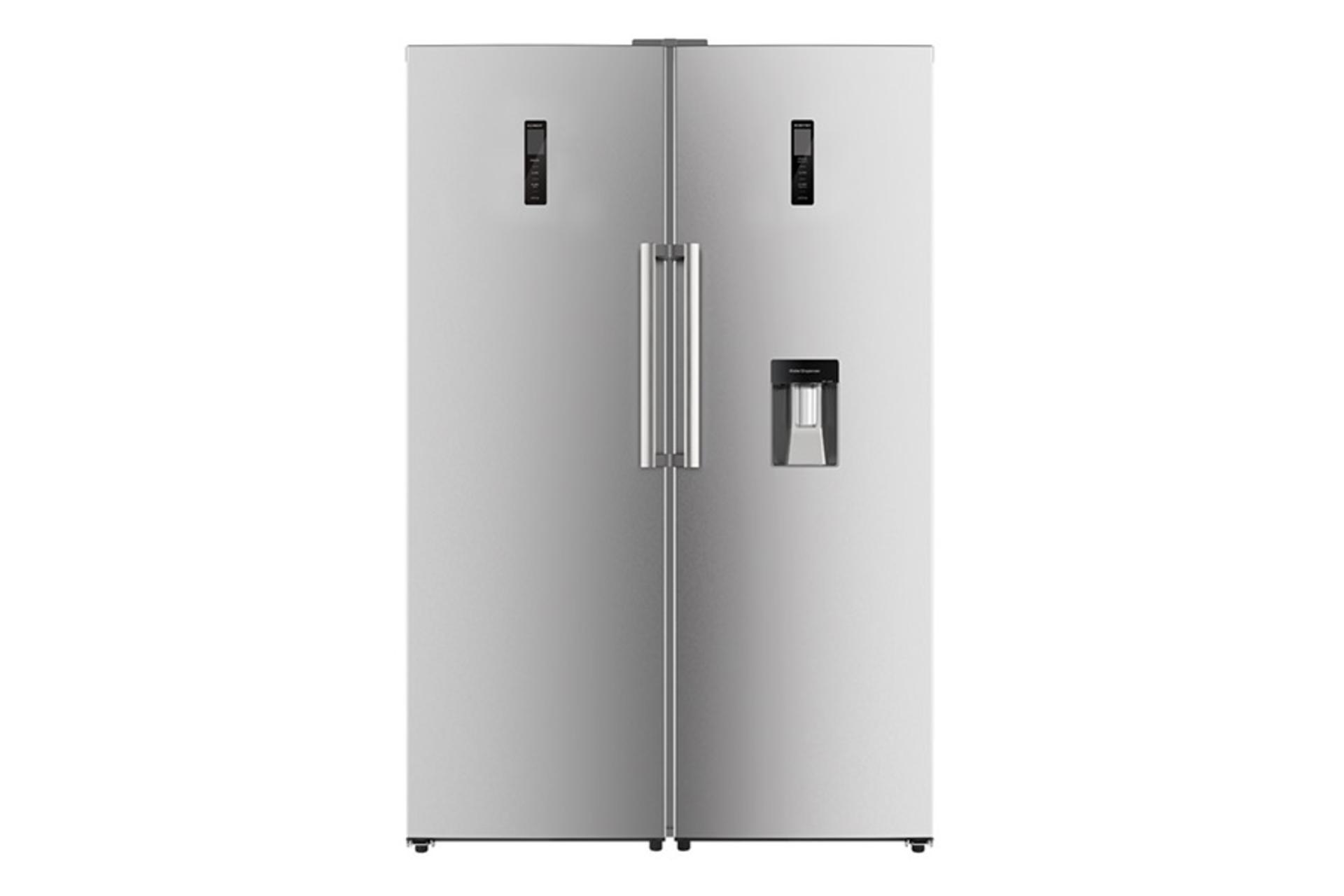 یخچال فریزر جی پلاس Gplus GRF-P2730 نمای جلو رنگ نقره ای