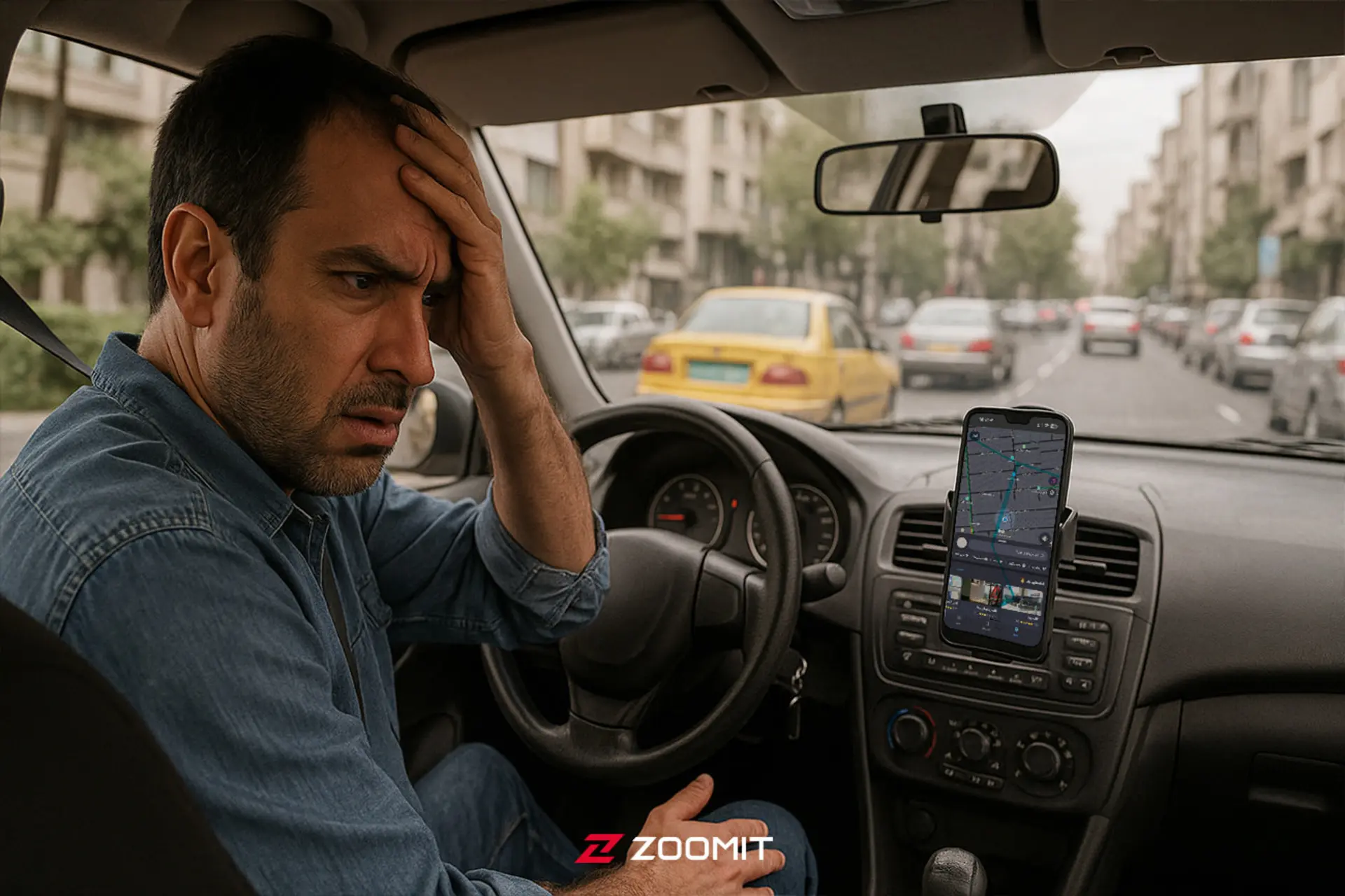 مشکل نقشه GPS تاکسی اینترنتی ایران