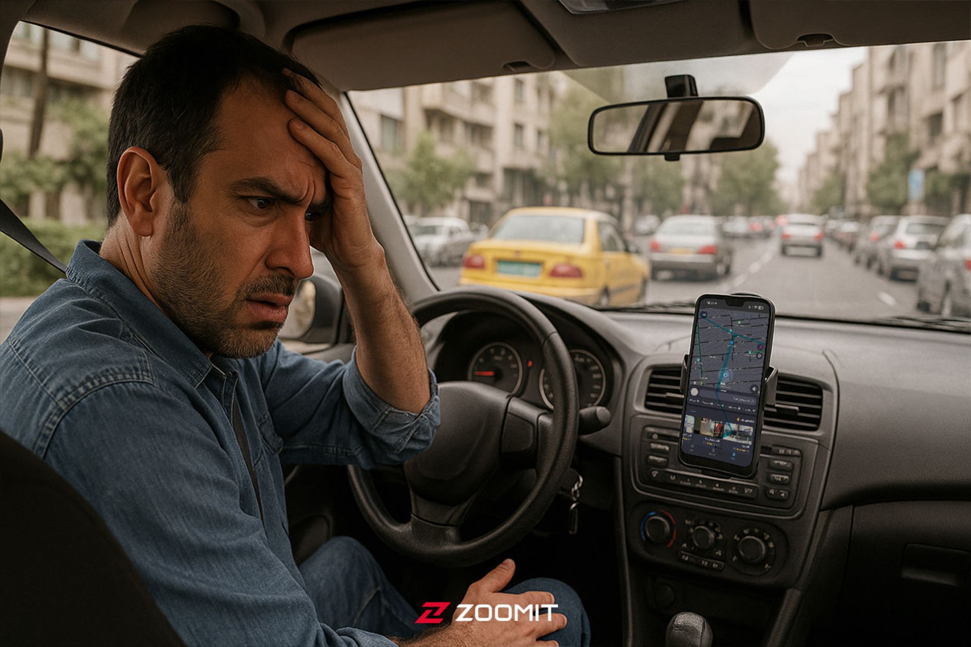 مشکل نقشه GPS تاکسی اینترنتی ایران