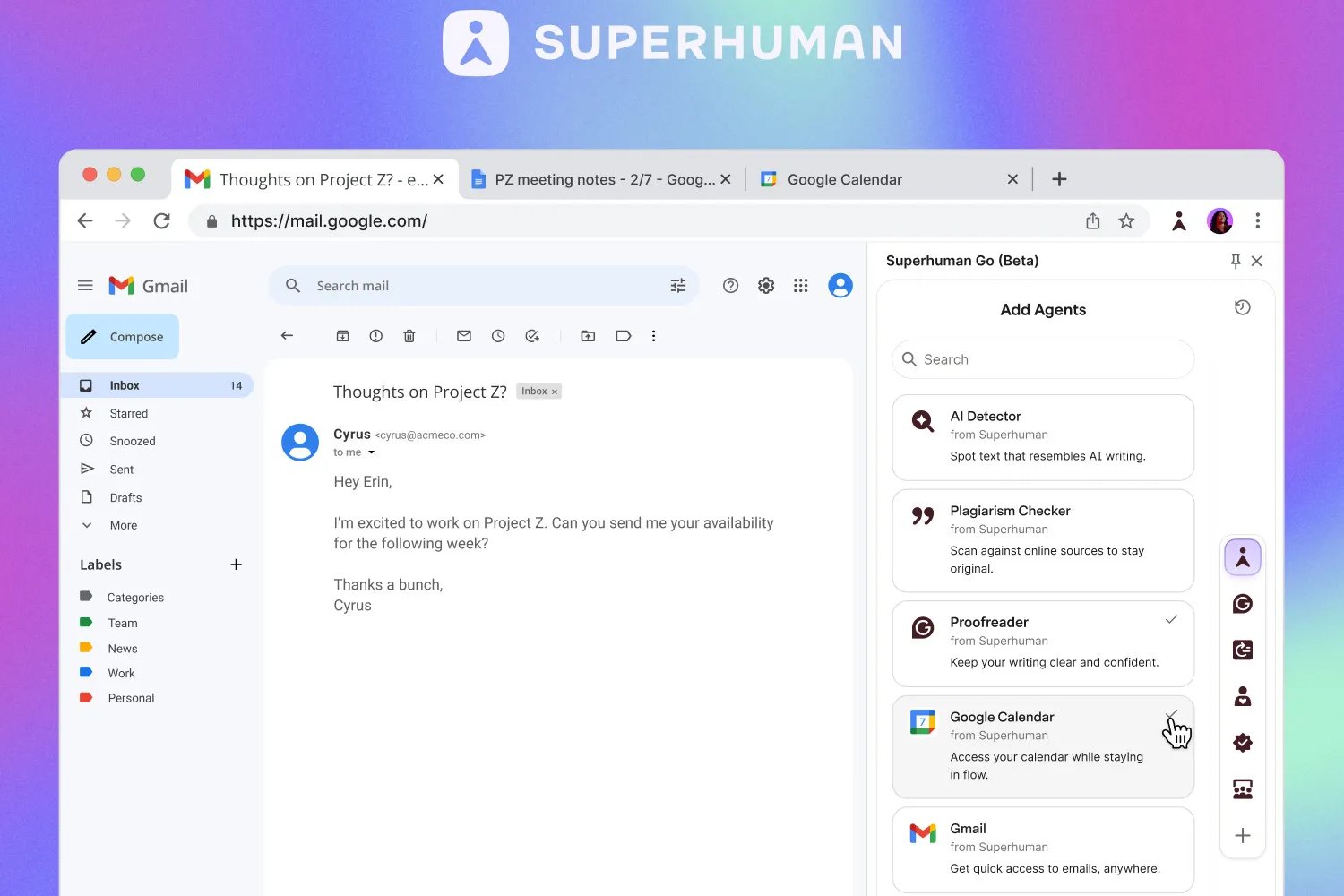 پلتفرم محبوب Grammarly به Superhuman تغییر نام داد