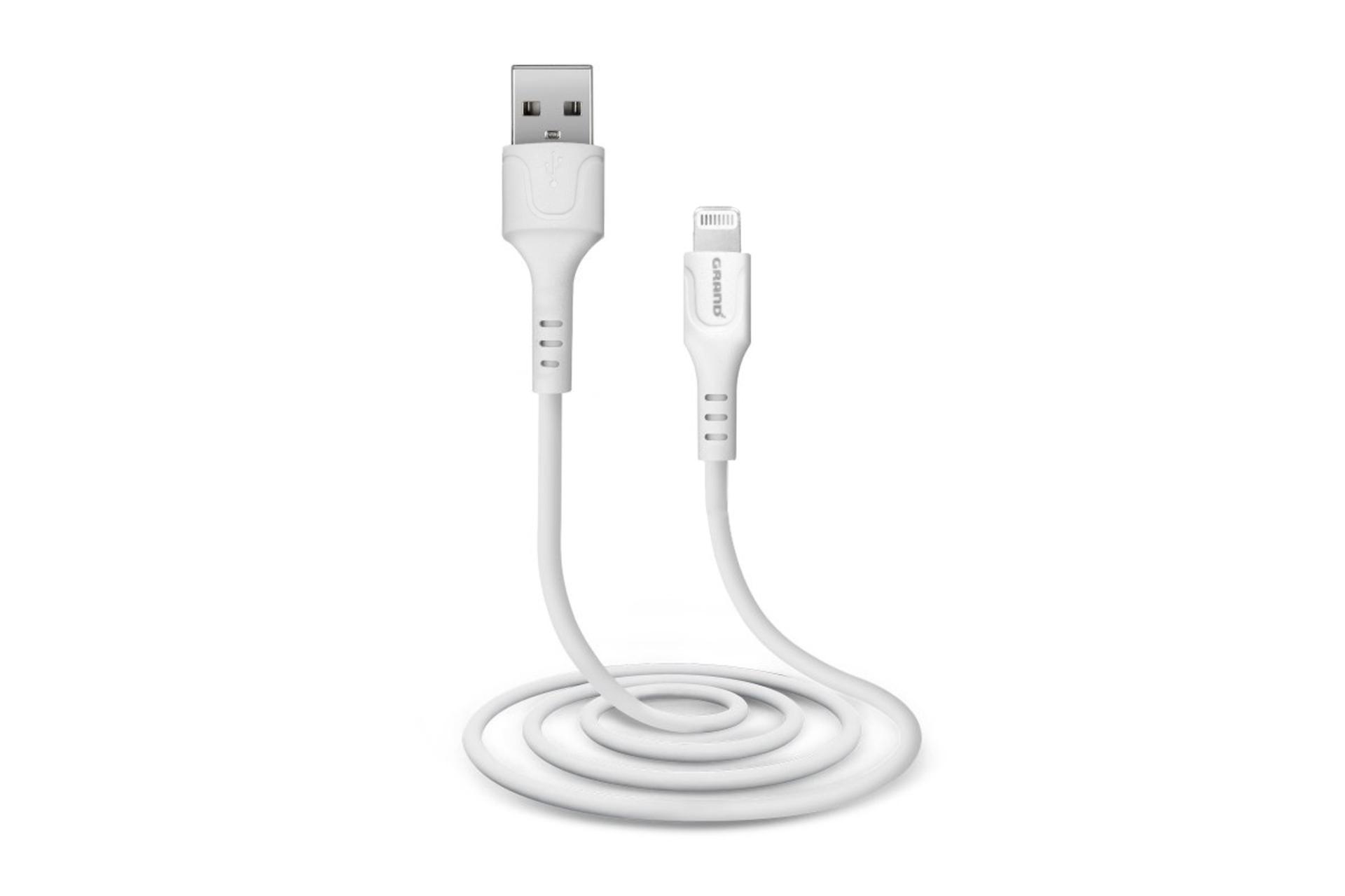 کابل شارژ USB گرند اسکای Type-A به Lightning مدل GK-07 با طول 1 متر