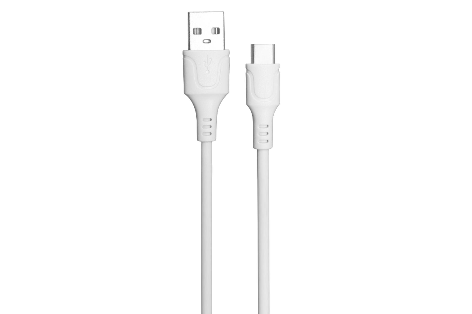 کانکتور و اتصال کابل شارژ USB گرند اسکای Type-A به Type-C مدل GK-07 با طول 1 متر