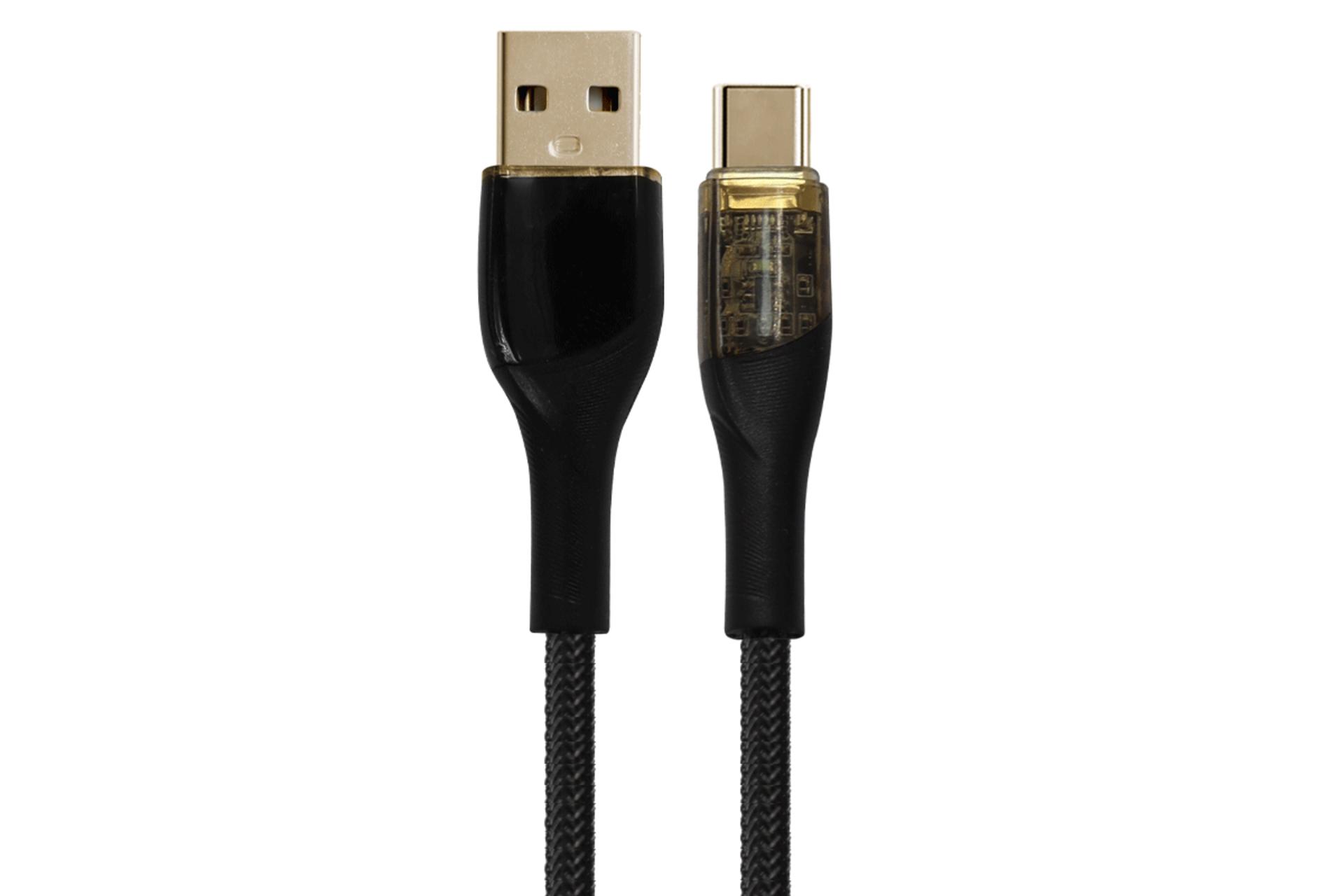 کابل شارژ USB گرند اسکای Type-A به Type-C مدل GK-20 با طول 1.2 متر رنگ مشکی
