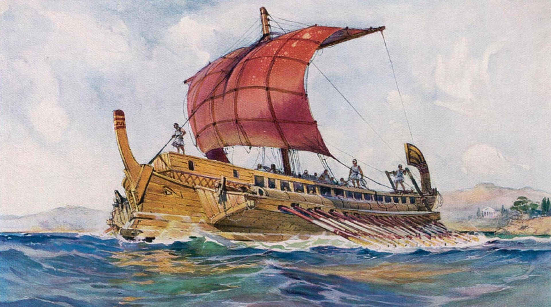 کشتی باستانی یونانی