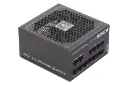 نمای نیمرخ پاور کامپیوتر گرین GP850B-EDGE با توان 850 وات با نمایش فن و اتصالات